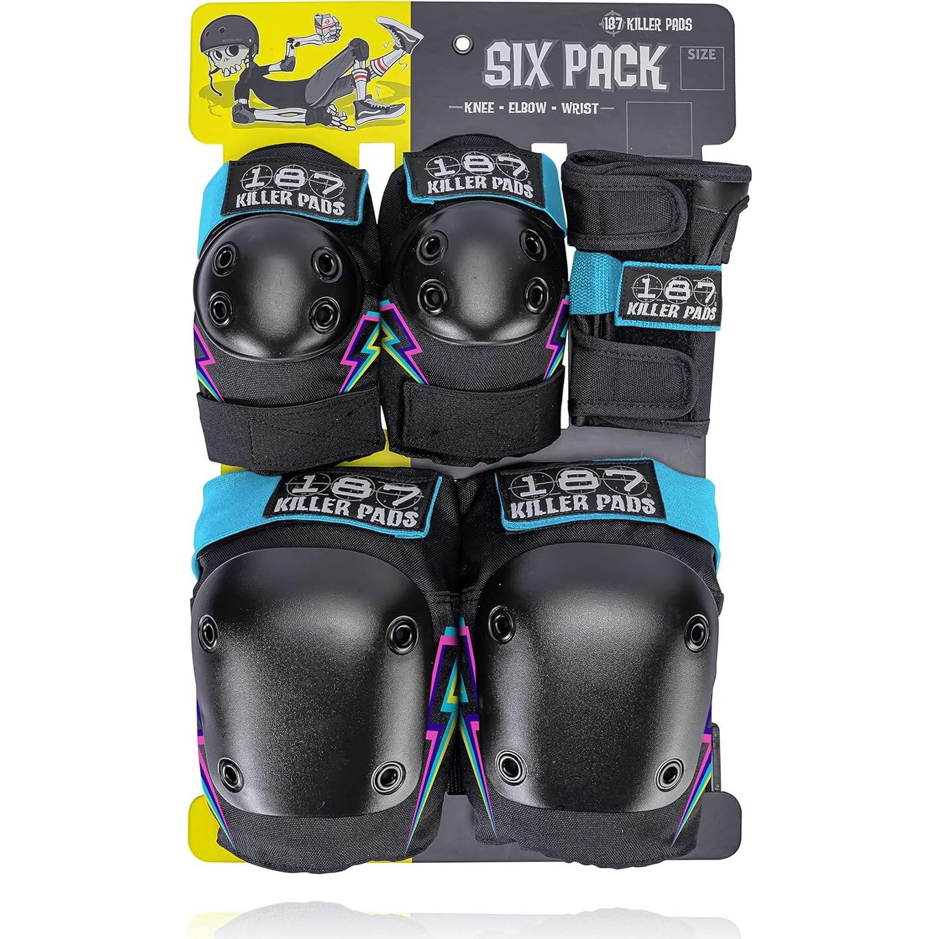 Rodilleras y Muñequera 187 Killer Pads Rayo Eléctrico P/M