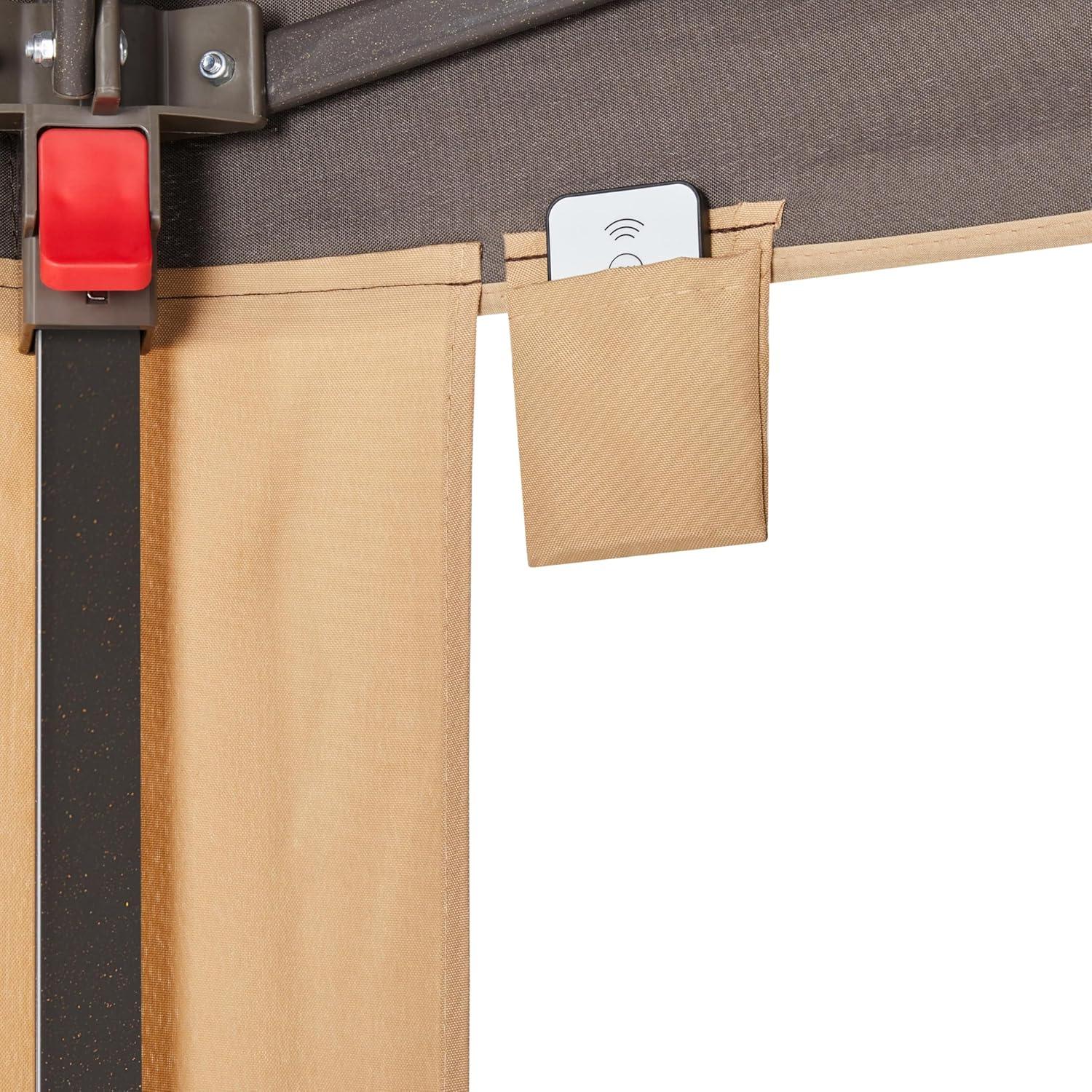 Carpa Plegable Yaheetech 3.96x3.96m con Luces LED Solares