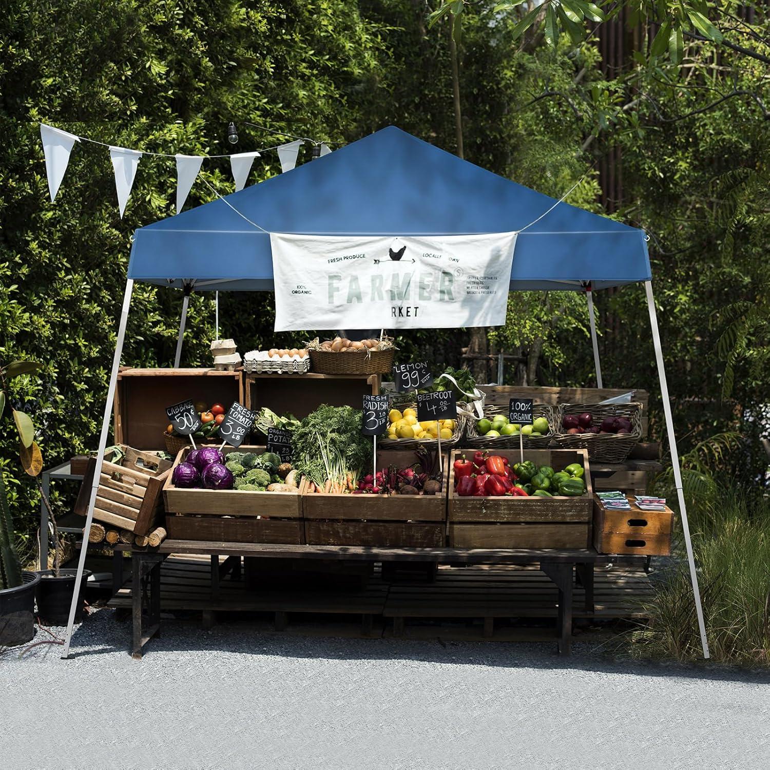 Carpa Plegable 3x3m SWLJKU Impermeable para Jardín y Playa