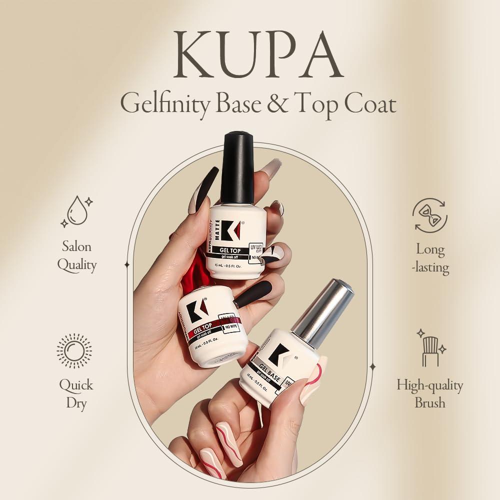 KUPA GelFinity Top Coat Brillante 14.79 ml - Sin Limpieza