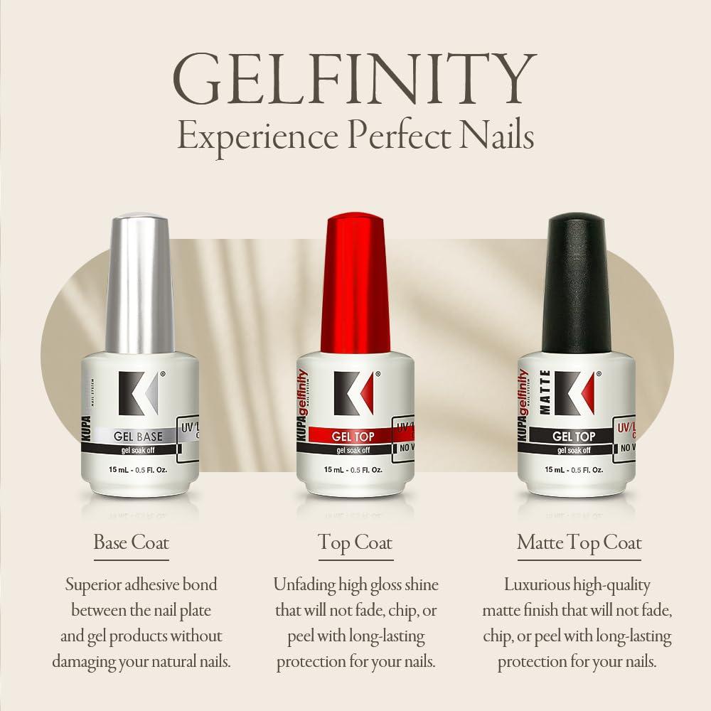 KUPA GelFinity Top Coat Brillante 14.79 ml - Sin Limpieza