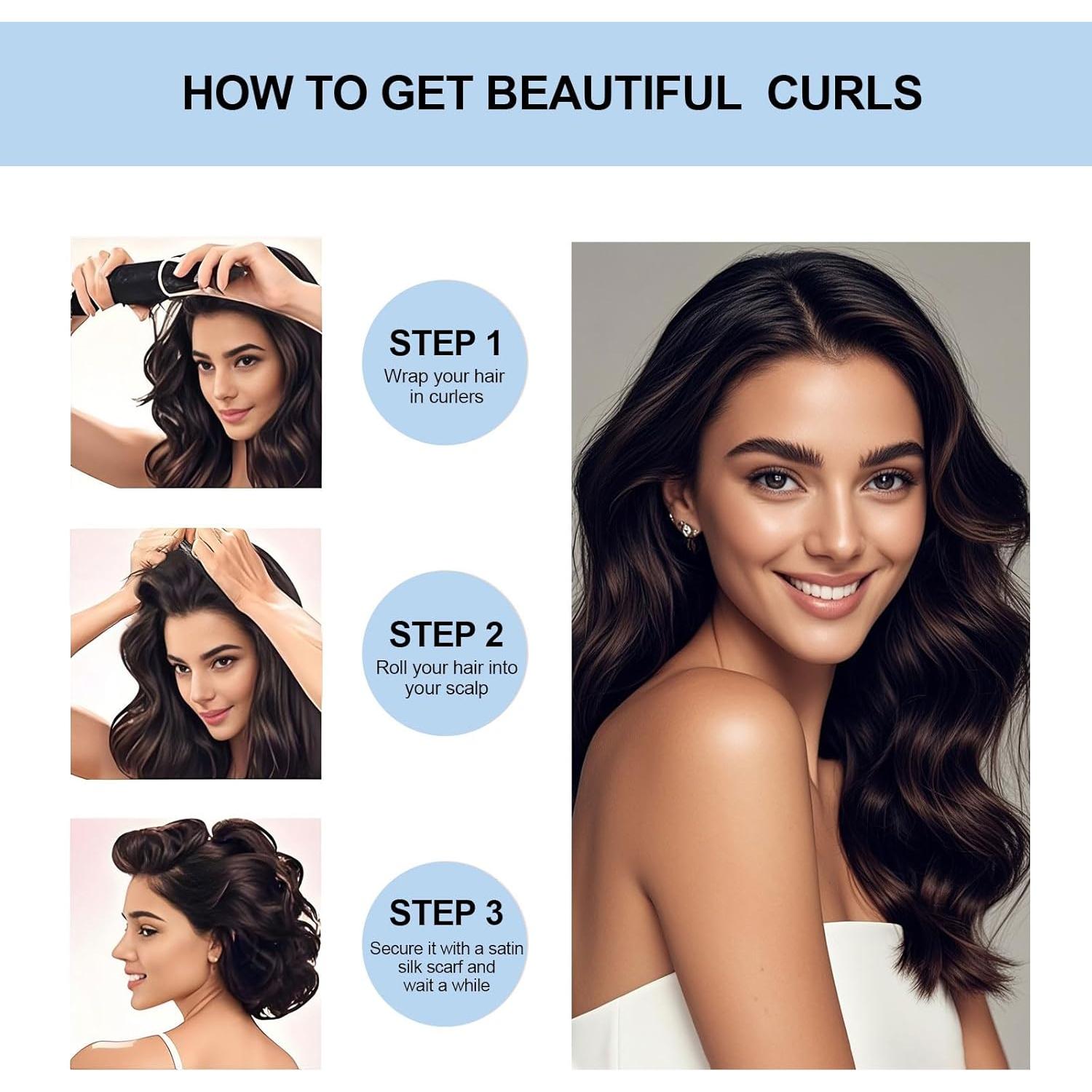 Rizadores de Cabello Sin Calor Togayu - Jumbo 3 Piezas