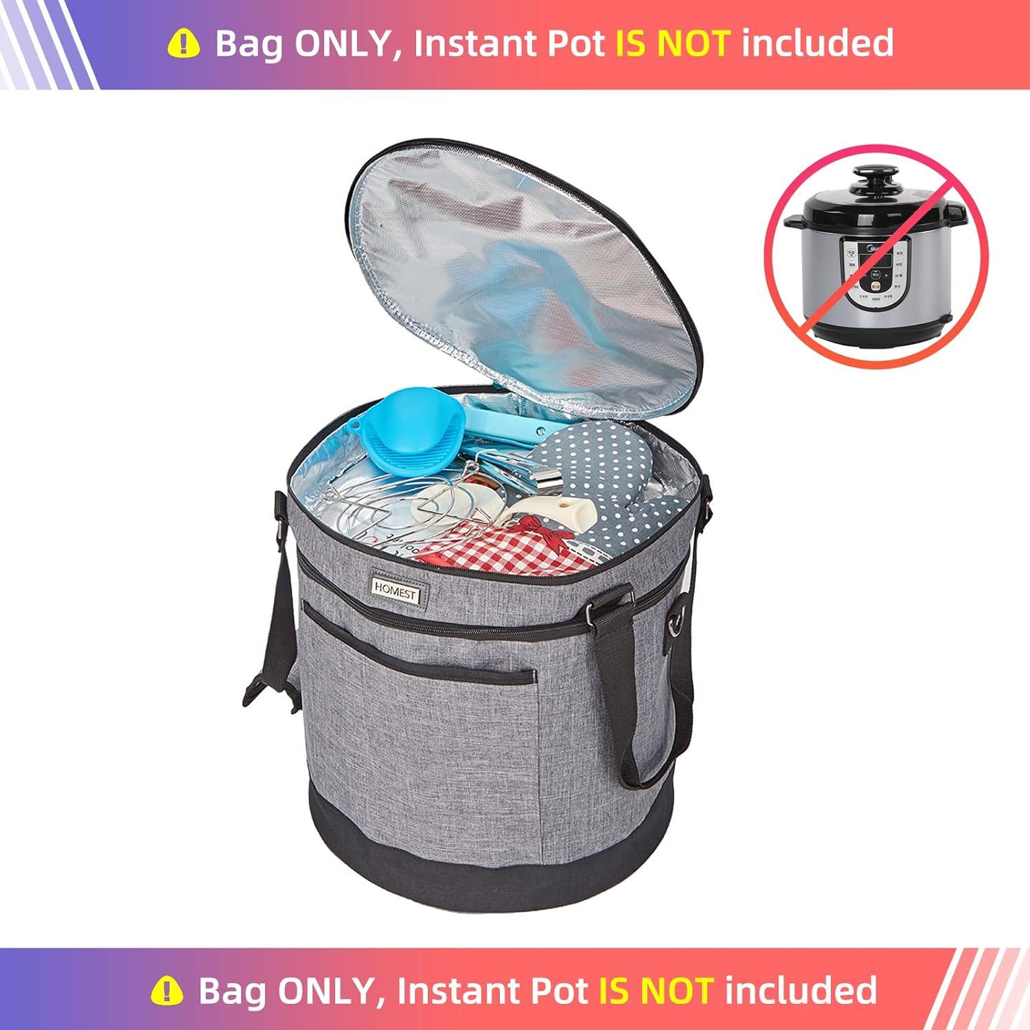 Bolsa de Transporte HOMEST para Olla Instantánea 6QT Gris