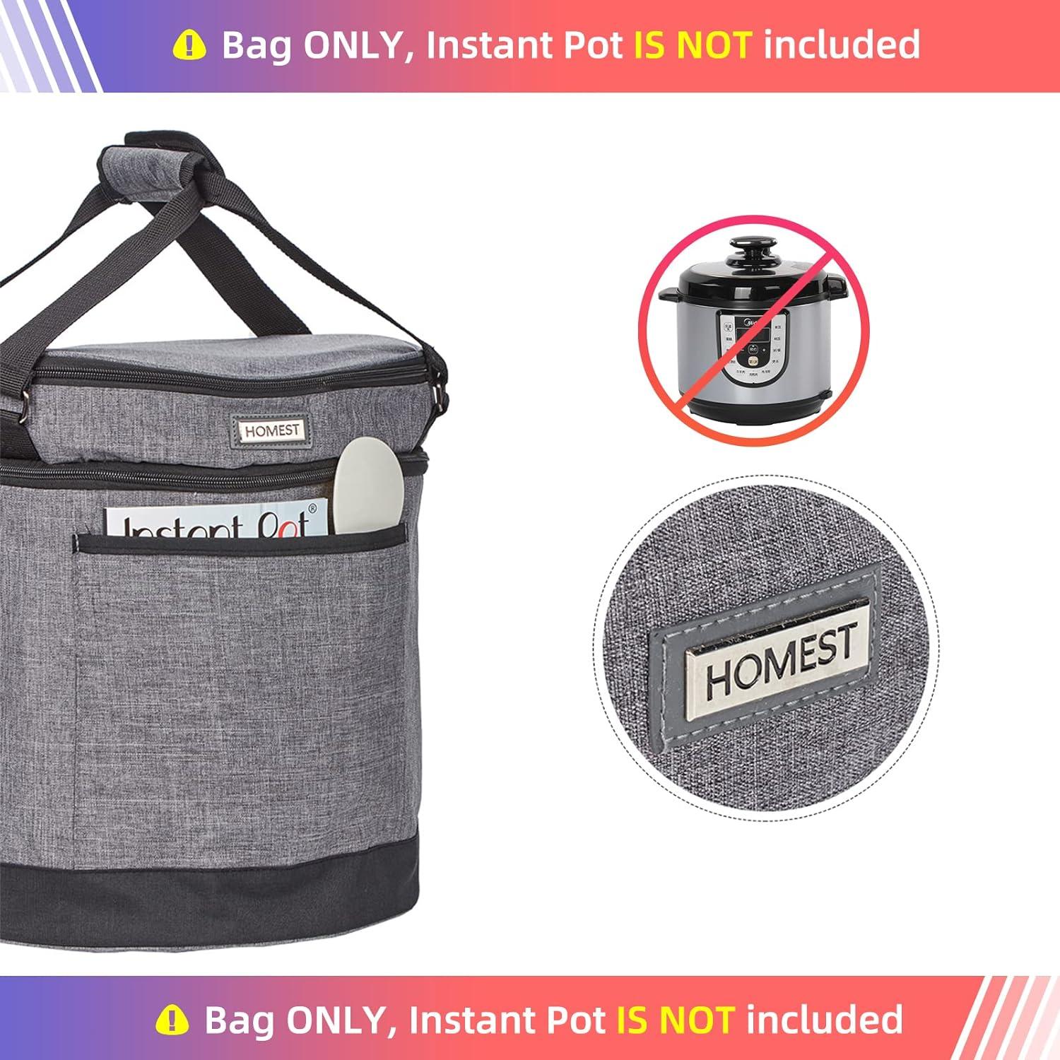 Bolsa de Transporte HOMEST para Olla Instantánea 6QT Gris
