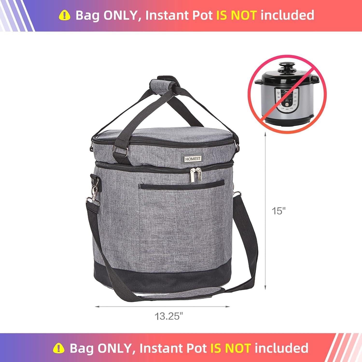 Bolsa de Transporte HOMEST para Olla Instantánea 6QT Gris