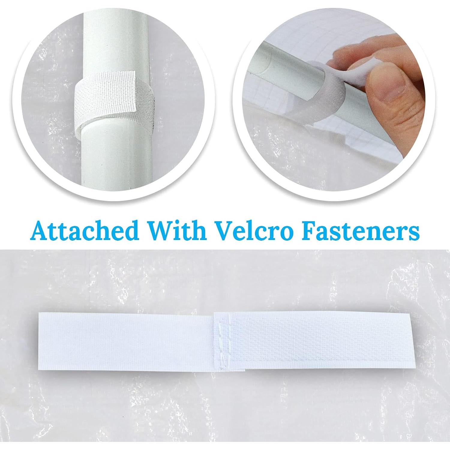 Lateral de Carport BenefitUSA 10x20 pies Impermeable Blanco