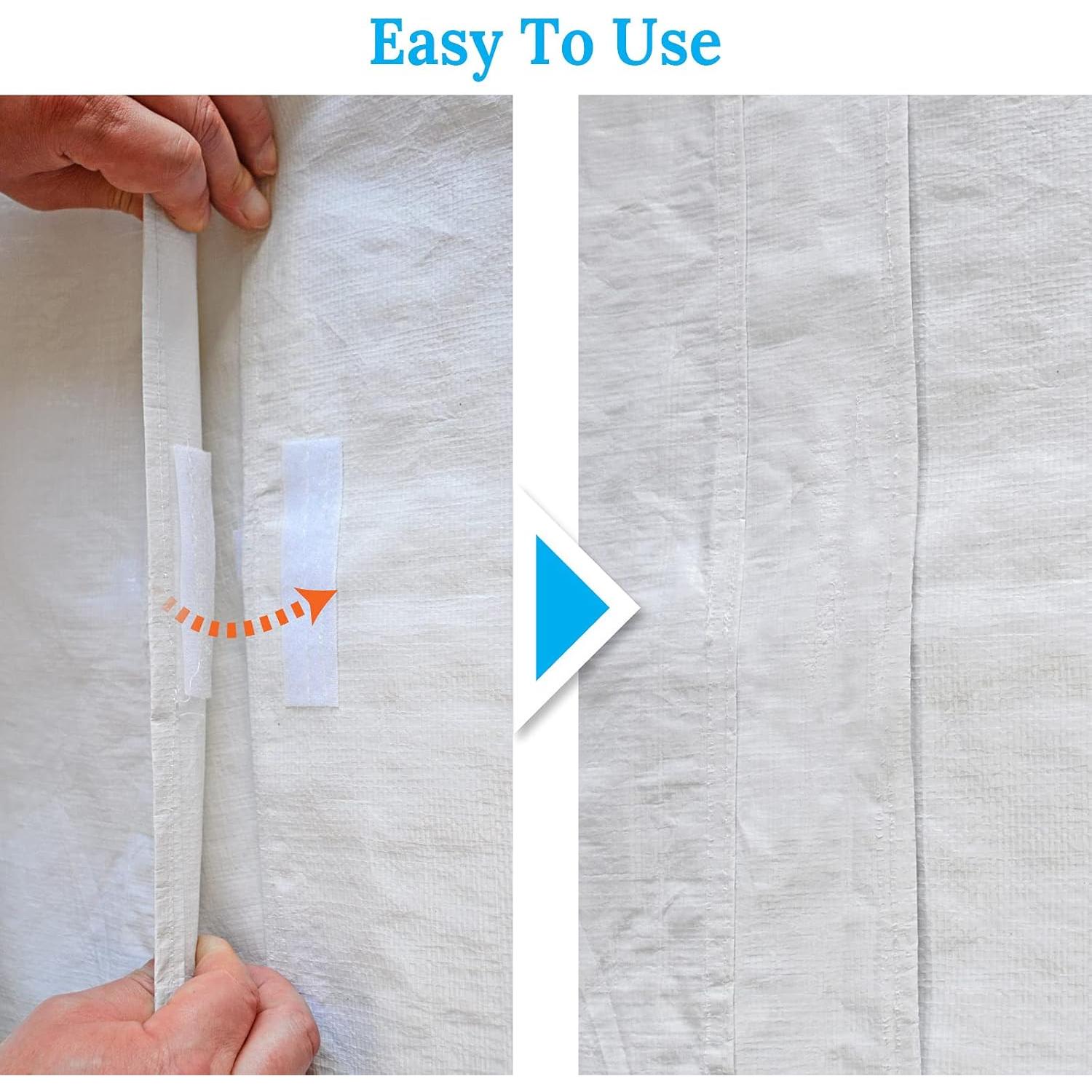 Lateral de Carport BenefitUSA 10x20 pies Impermeable Blanco