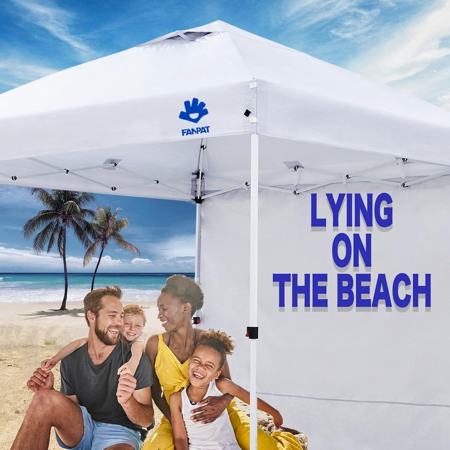 Paredes Laterales para Carpa Plegable FANPAT 10x10 Caqui 4 Piezas