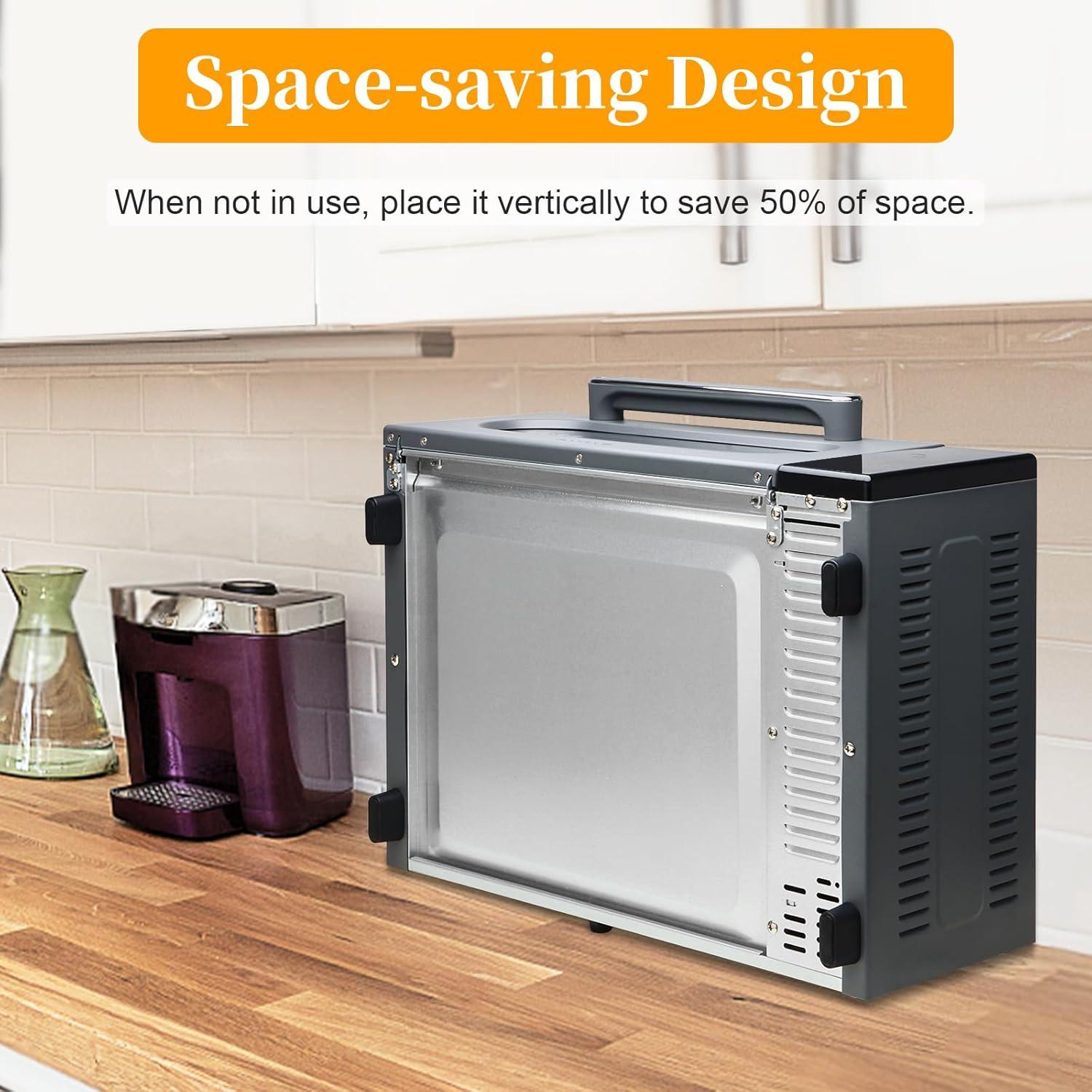 Horno Tostador SEEDEEM 15L 10 en 1 Pantalla Táctil 1800W Gris