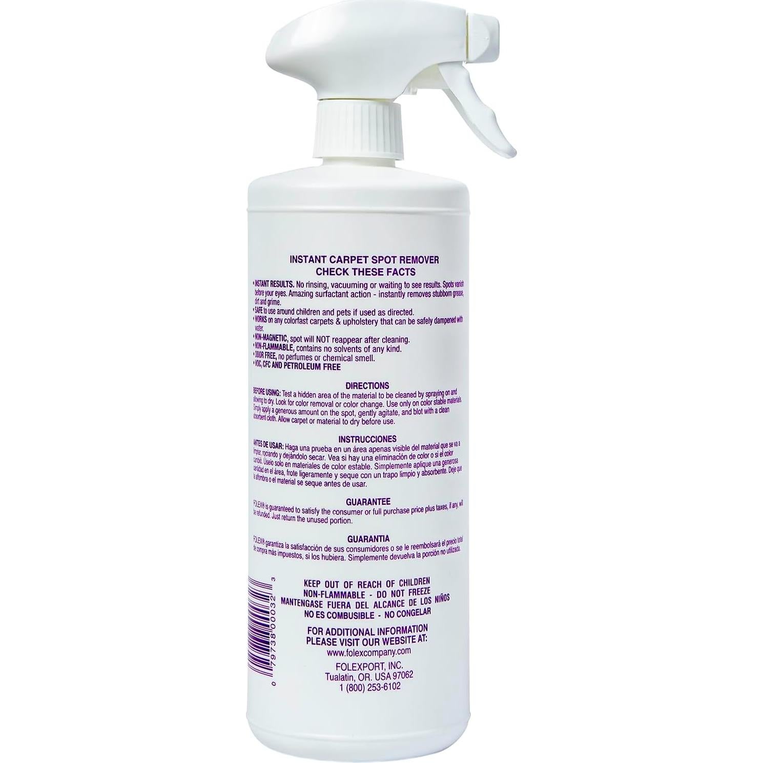 FOLEX Removedor de Manchas y Limpiador de Pisos 2x32 oz