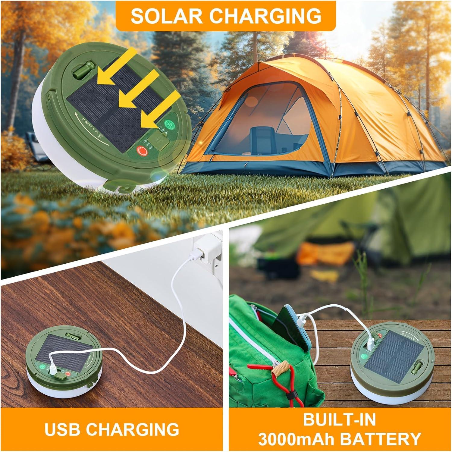 Luces de Camping Solares InkTrail 10M 8 Modos LED Portátil