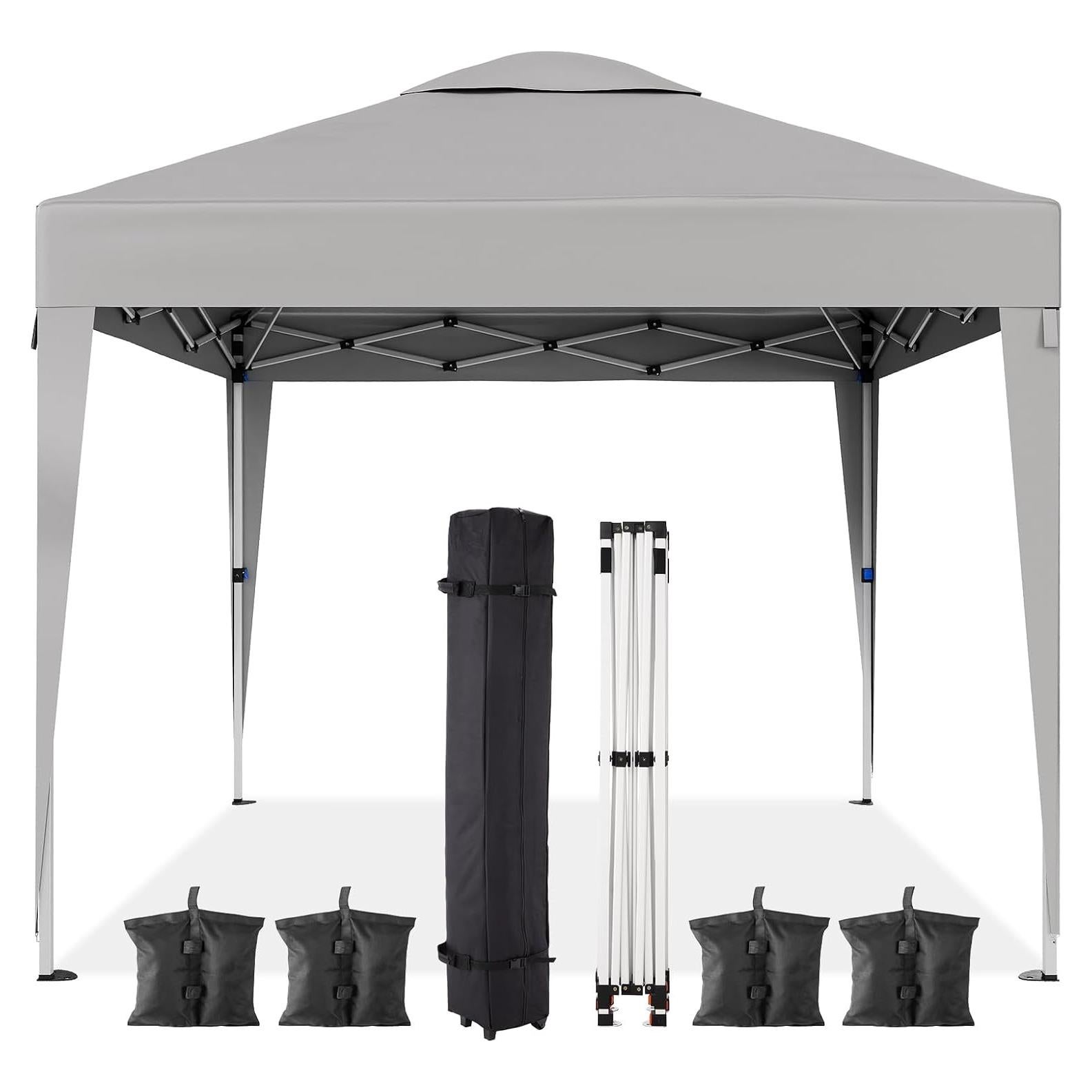 Carpa Plegable 3x3m Garvee con 1 Pared Lateral y Bolsa