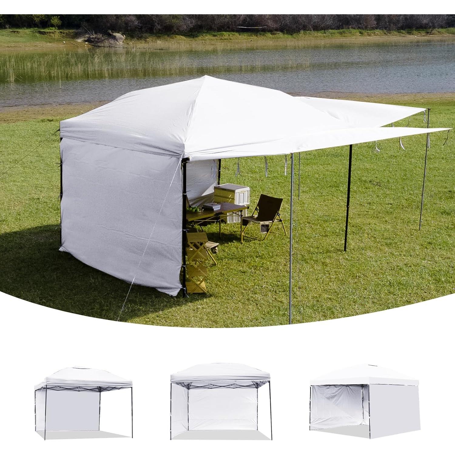 Pared Lateral Impermeable ZONGTI 3Pack 299.72x190.5cm Blanco
