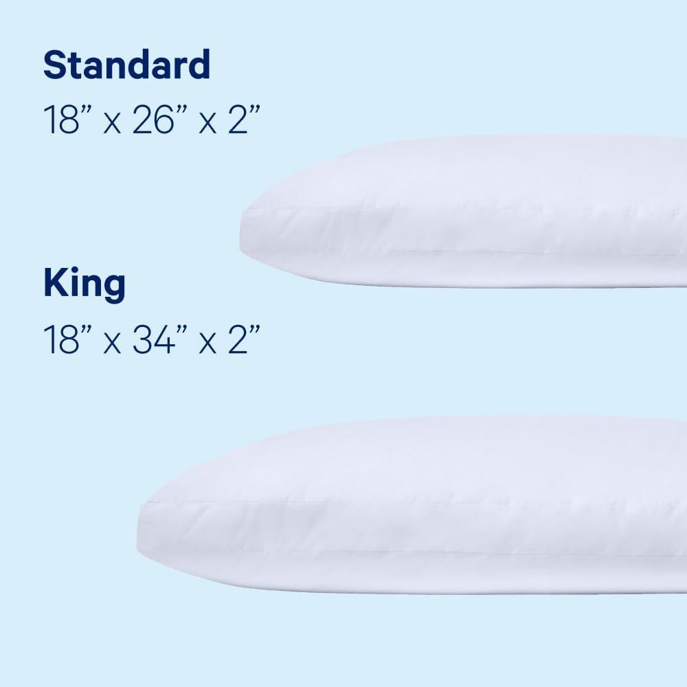 Almohada de Plumas Down Casper Estándar Blanca 0.86 kg