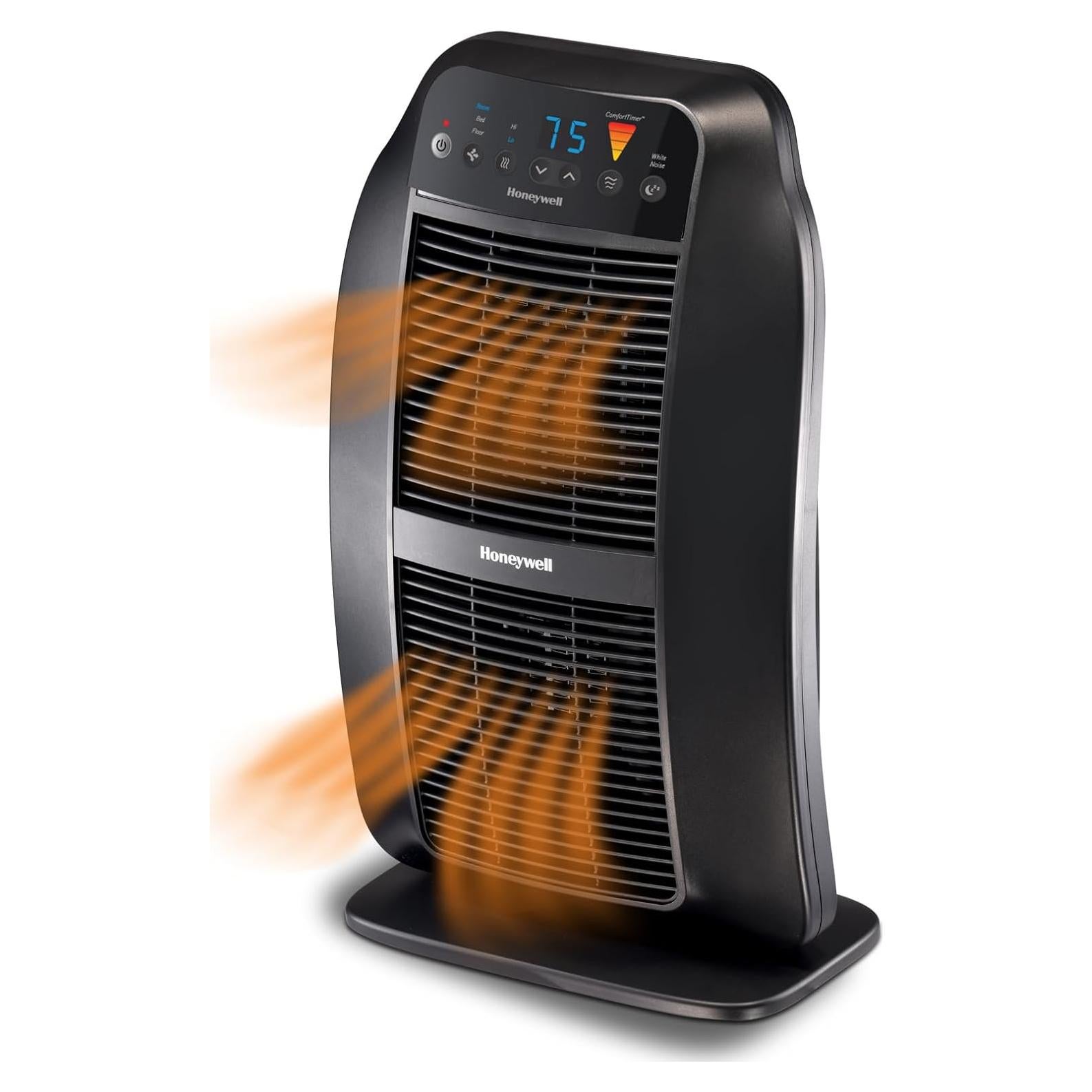 Calentador Cerámico Honeywell HeatGenius HCE840B, 2.63kg, Negro