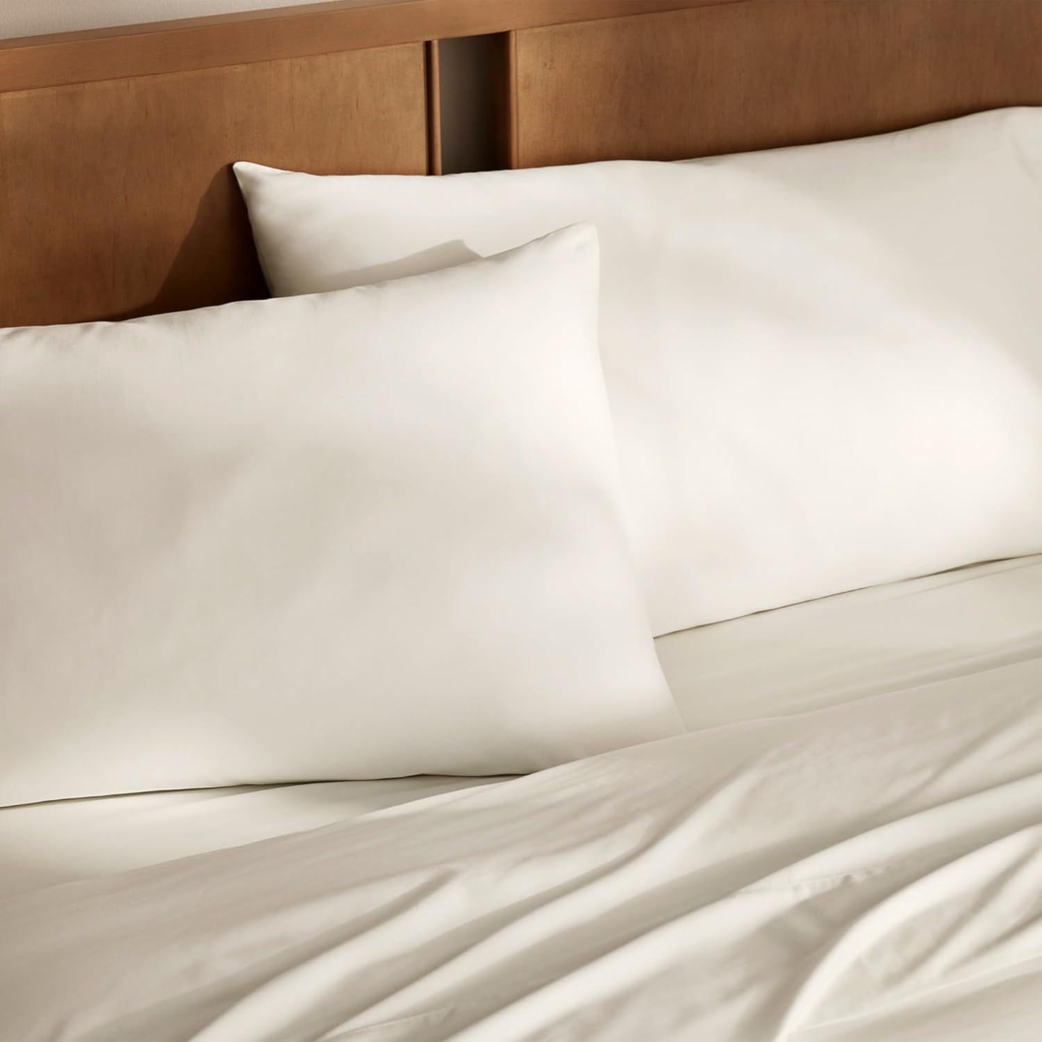 Sábana Ajustable Individual Boll & Branch 100% Algodón Orgánico Crema