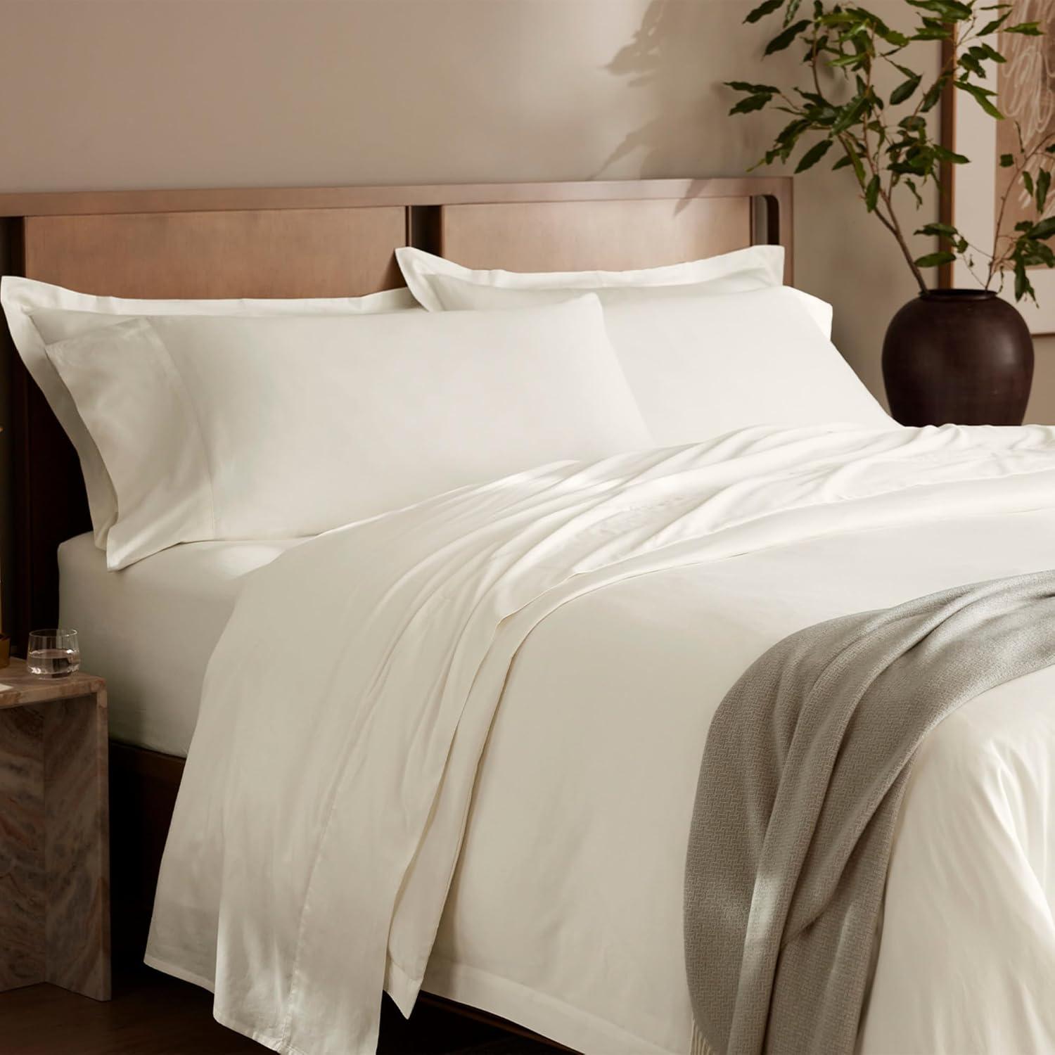 Sábana Ajustable Individual Boll & Branch 100% Algodón Orgánico Crema