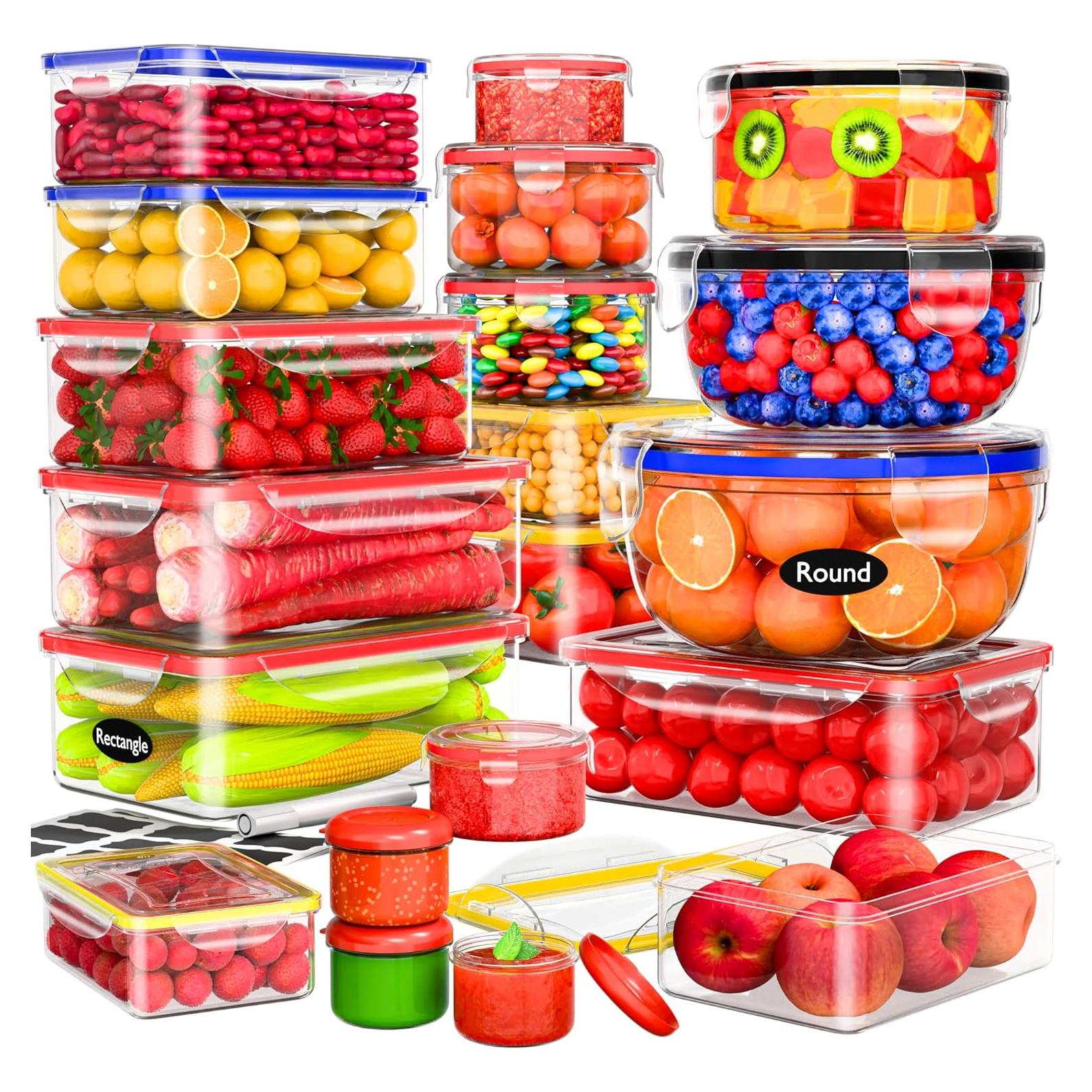 Contenedores de Almacenamiento de Alimentos RockBerry 40 Pcs