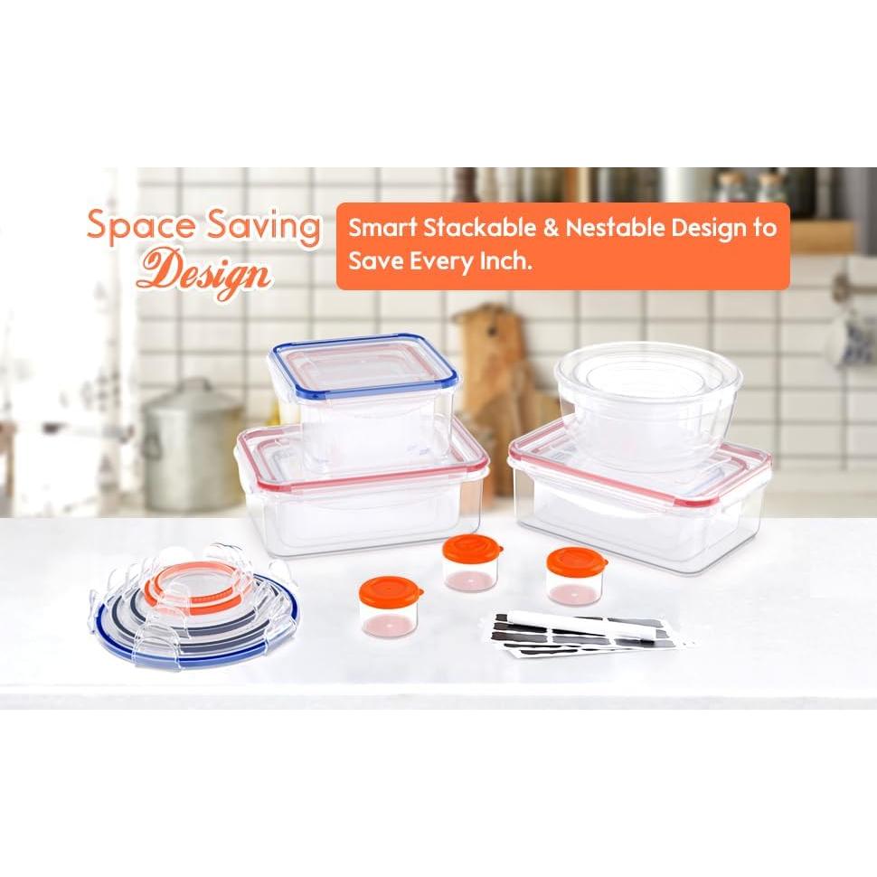 Contenedores de Almacenamiento de Alimentos RockBerry 40 Pcs