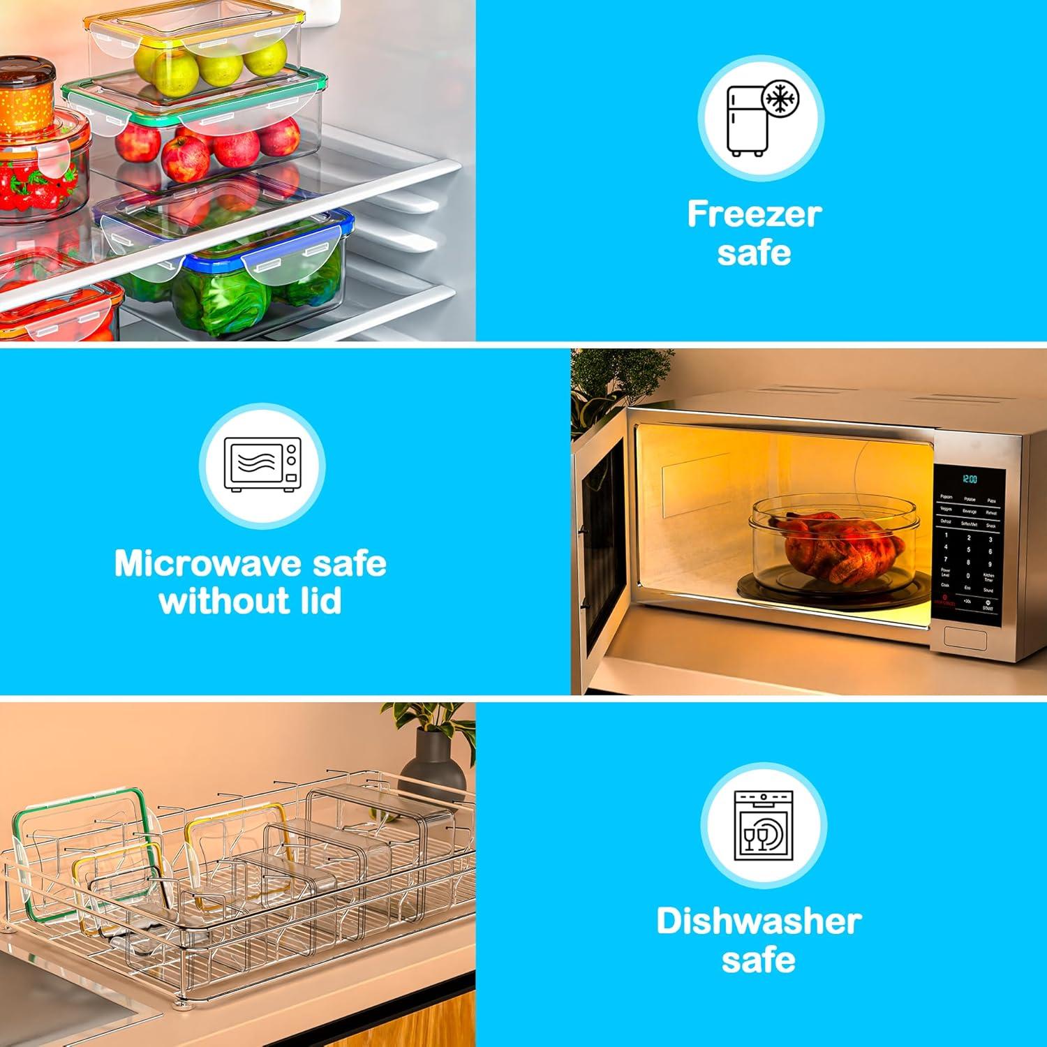 Contenedores de Almacenamiento de Alimentos RockBerry 40 Pcs