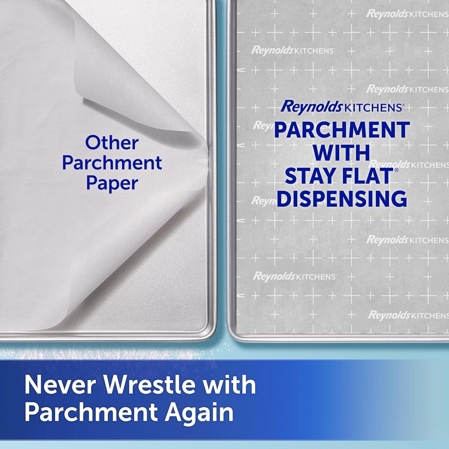 Rollo de Papel Pergamino Reynolds Stay Flat 10.97m x 38.1cm