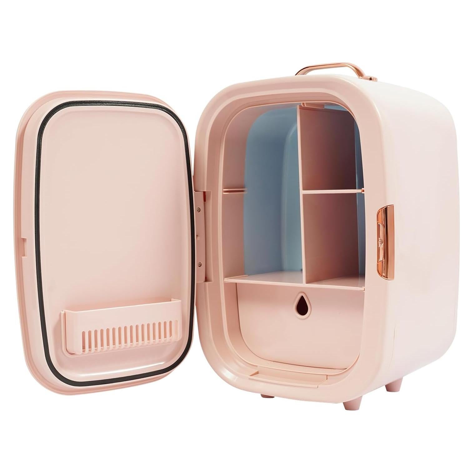 Mini Refrigerador Cosmético DYRABREST 12L Rosa Enfriamiento y Calor