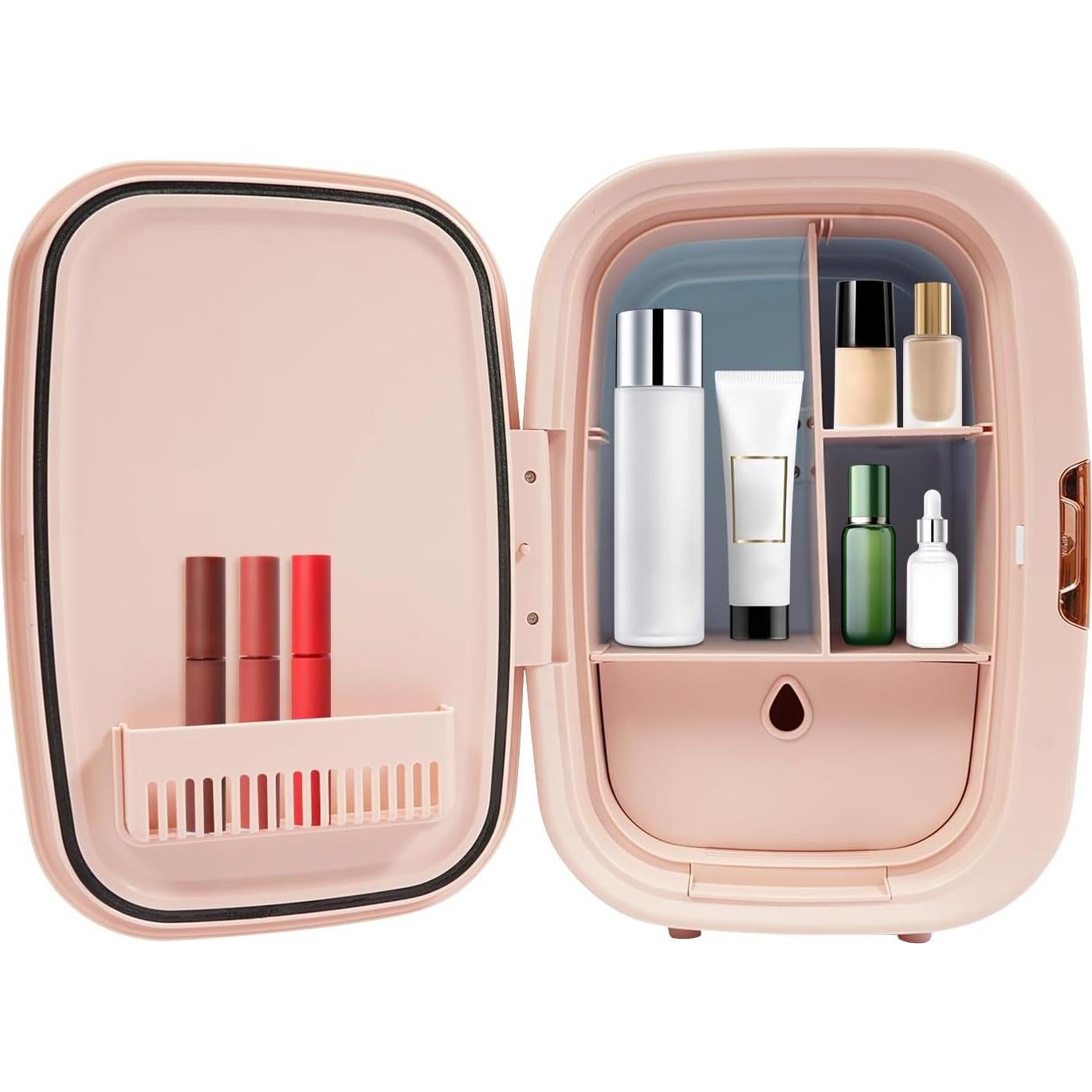 Mini Refrigerador Cosmético DYRABREST 12L Rosa Enfriamiento y Calor
