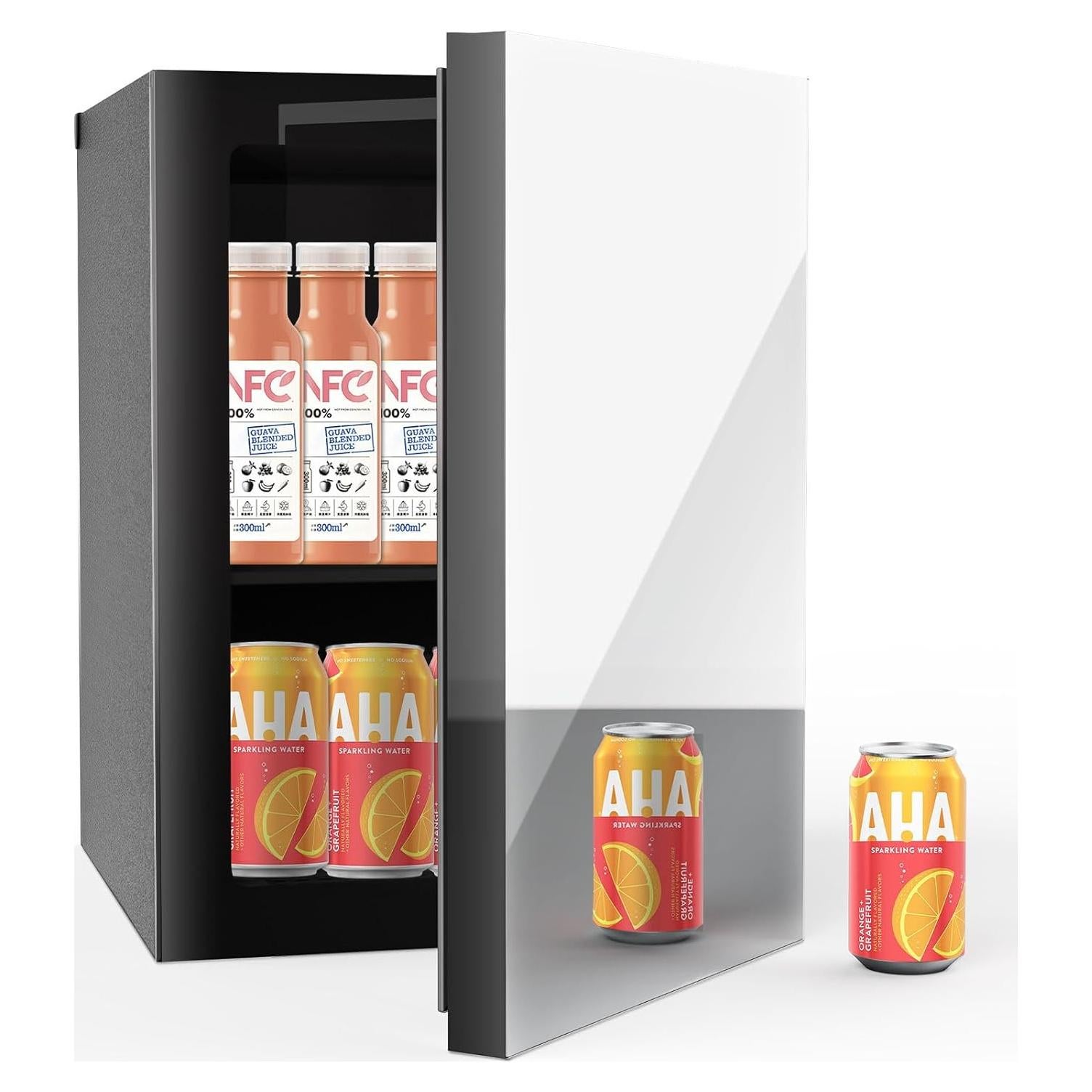 Mini Nevera Erivess 0.9 Pies Cúbicos con Espejo - 24 Latas