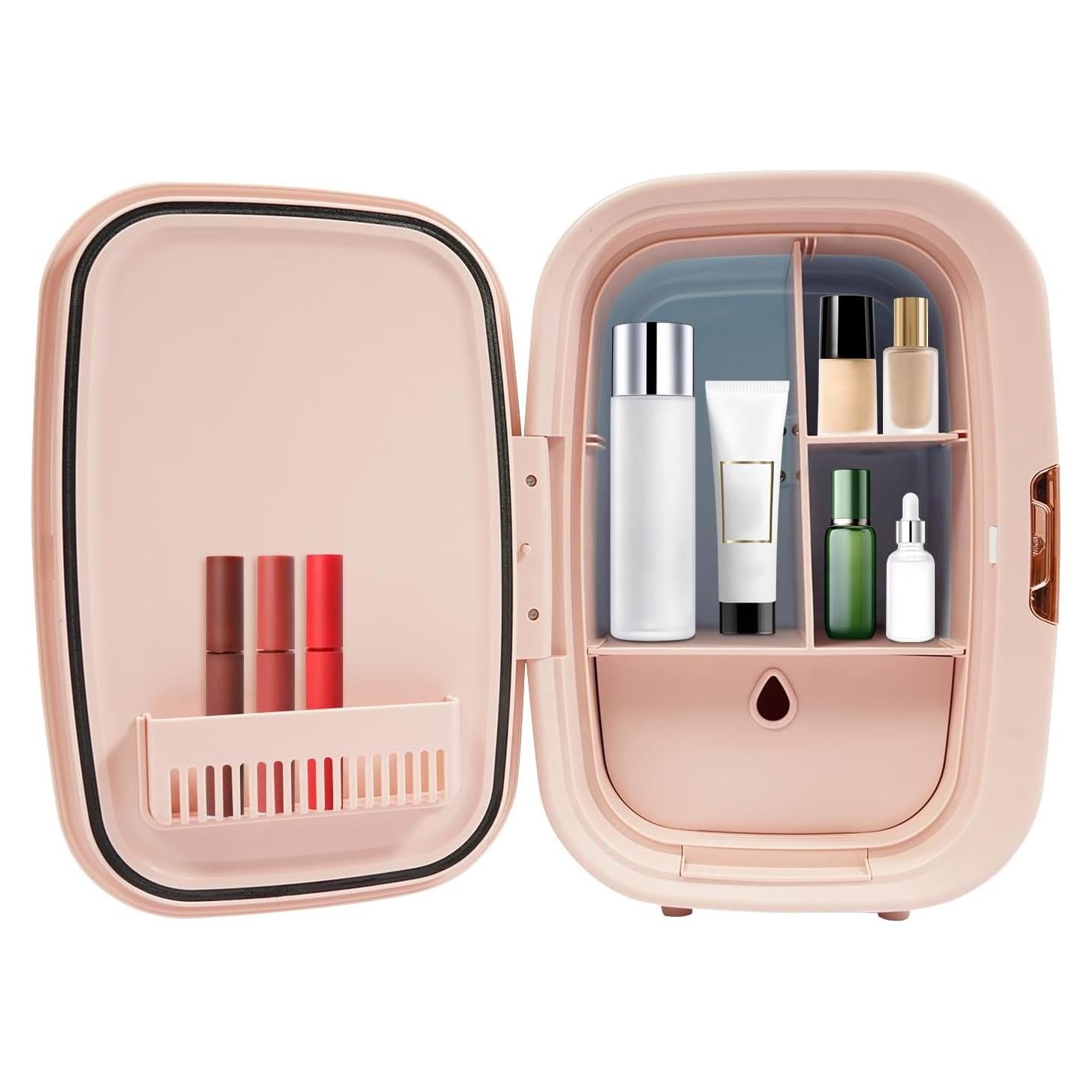 Nevera Cosmética Ginelm CR0214-BA-3 12L Rosa Portátil