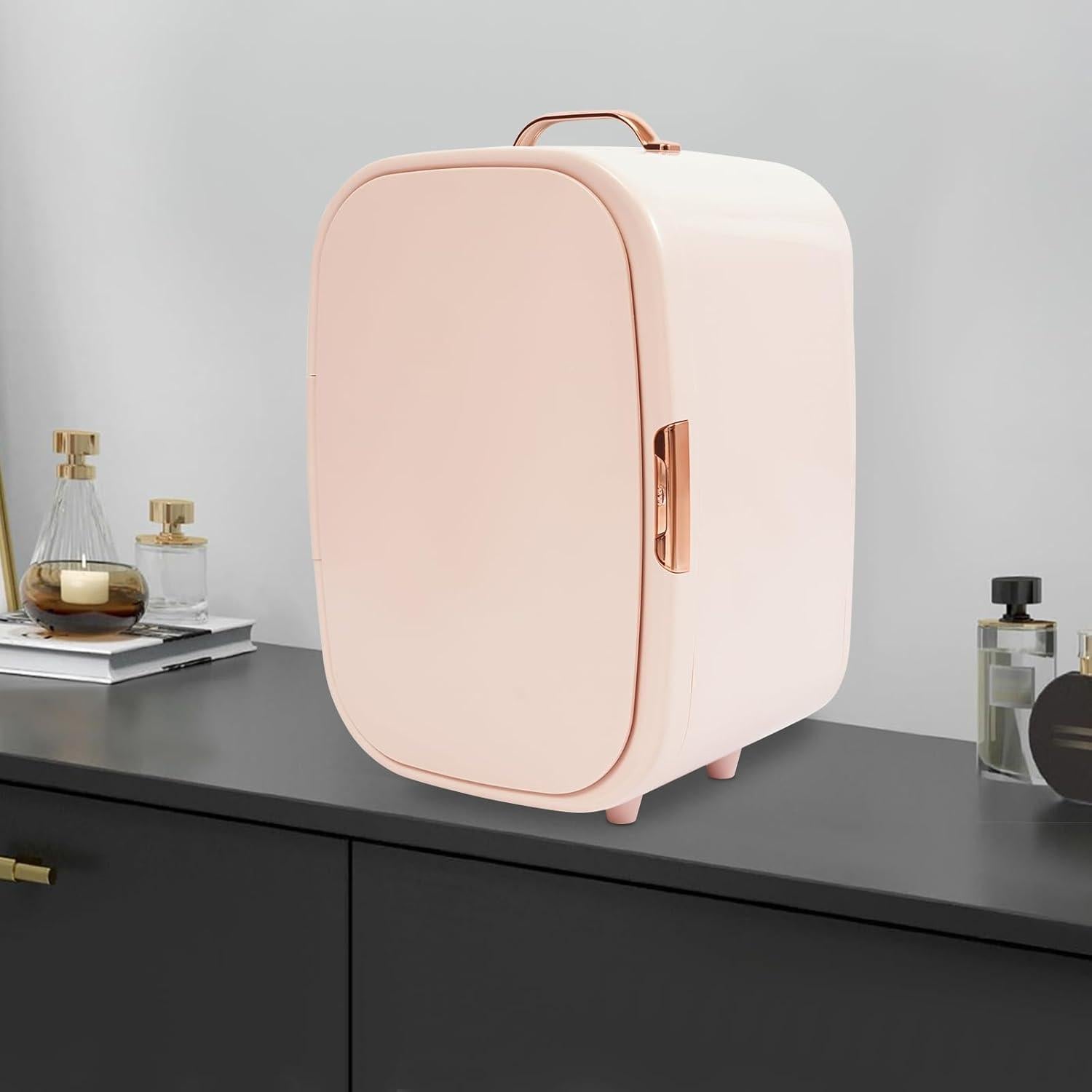 Nevera Cosmética Ginelm CR0214-BA-3 12L Rosa Portátil