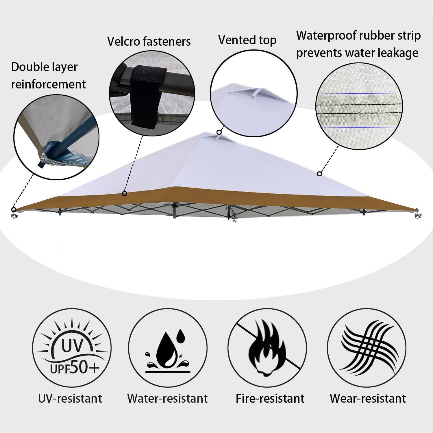Cubierta Superior de Reemplazo Fokocy 13x13 para Carpa Coleman