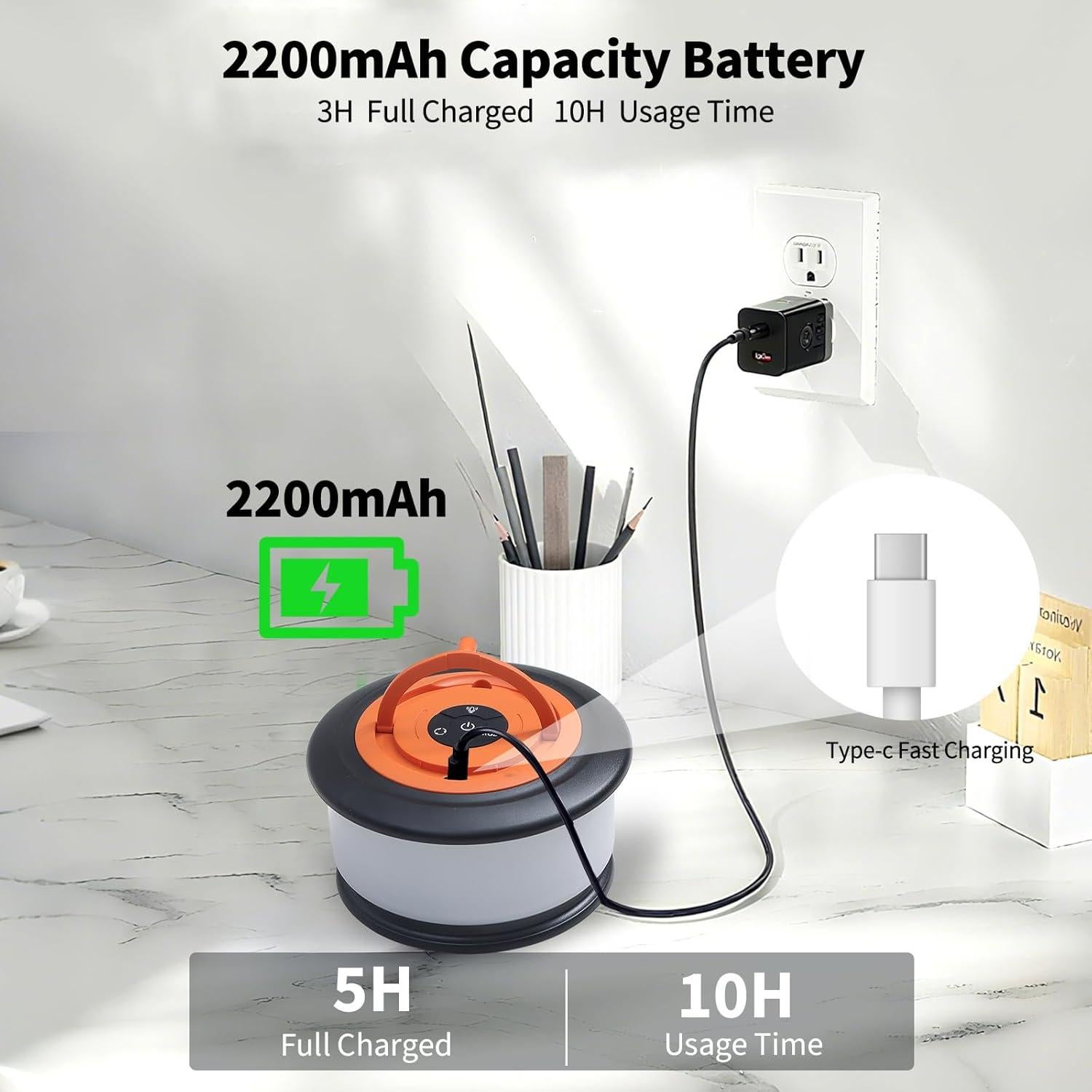 Luces de Camping ROFGYN 10m RGB Recargables 19 Modos