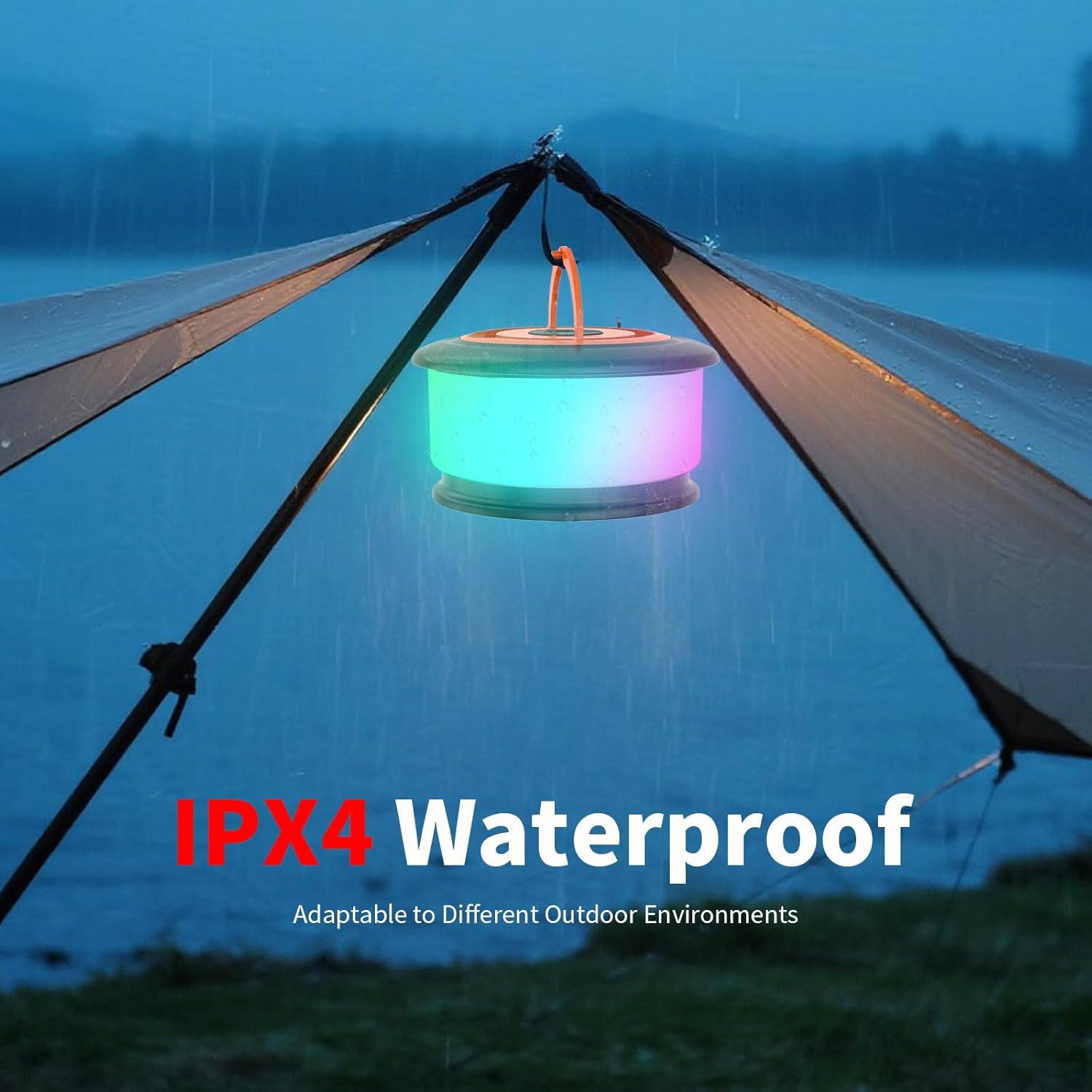 Luces de Camping ROFGYN 10m RGB Recargables 19 Modos