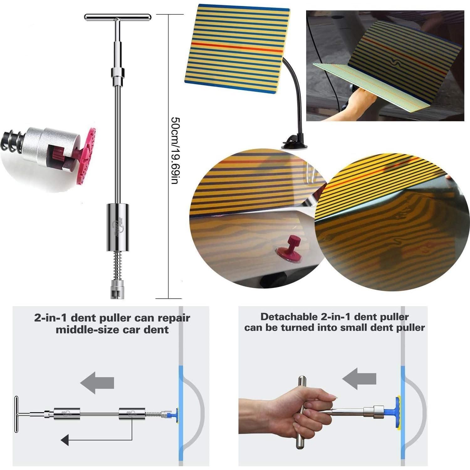 Kit de Reparación de Abolladuras Super PDR - Herramientas 3,70 kg