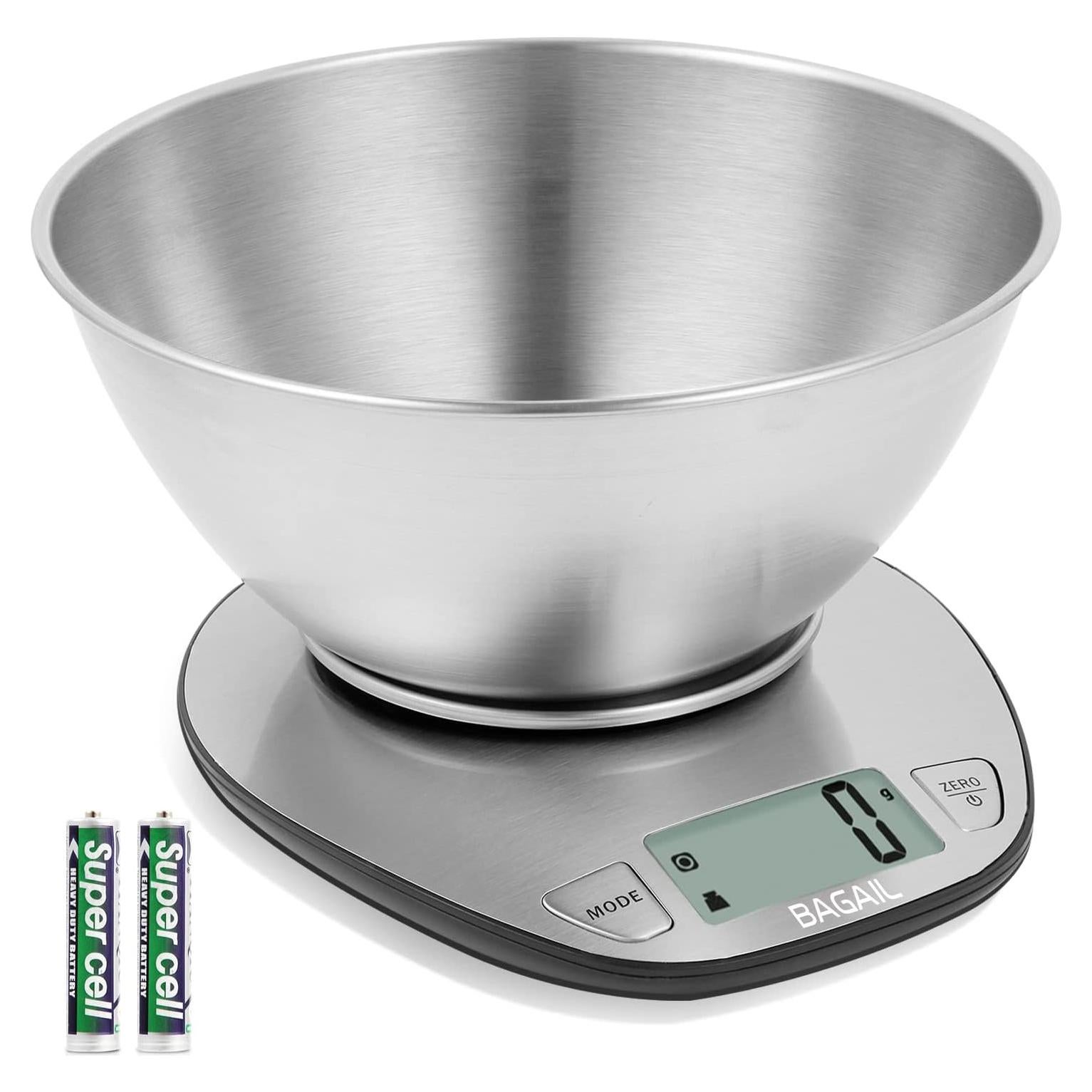 Balanza de Cocina Digital BAGAIL BASICS 5 kg Acero Inoxidable