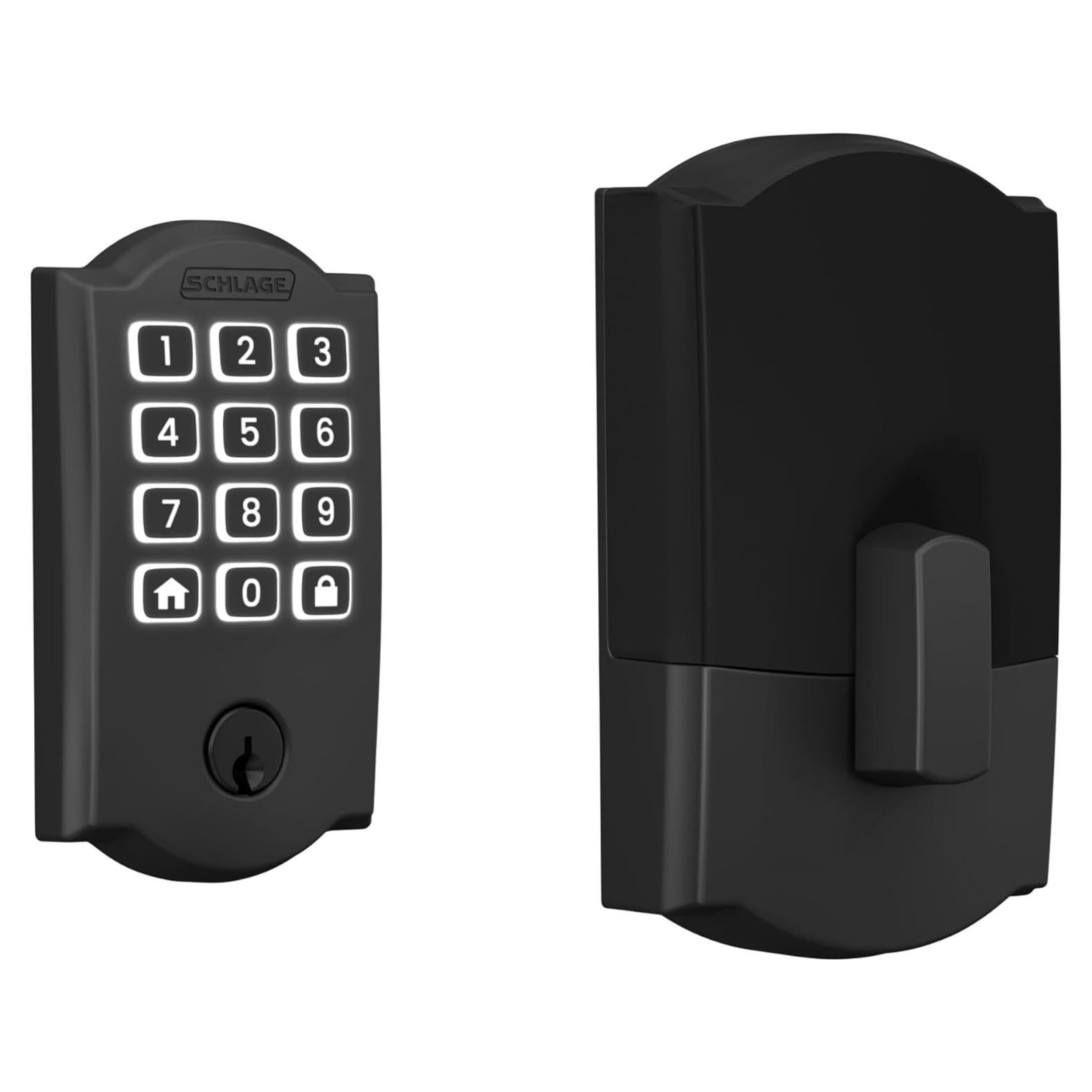 Cerradura Inteligente Schlage Arrive WiFi Camelot, Negro Mate