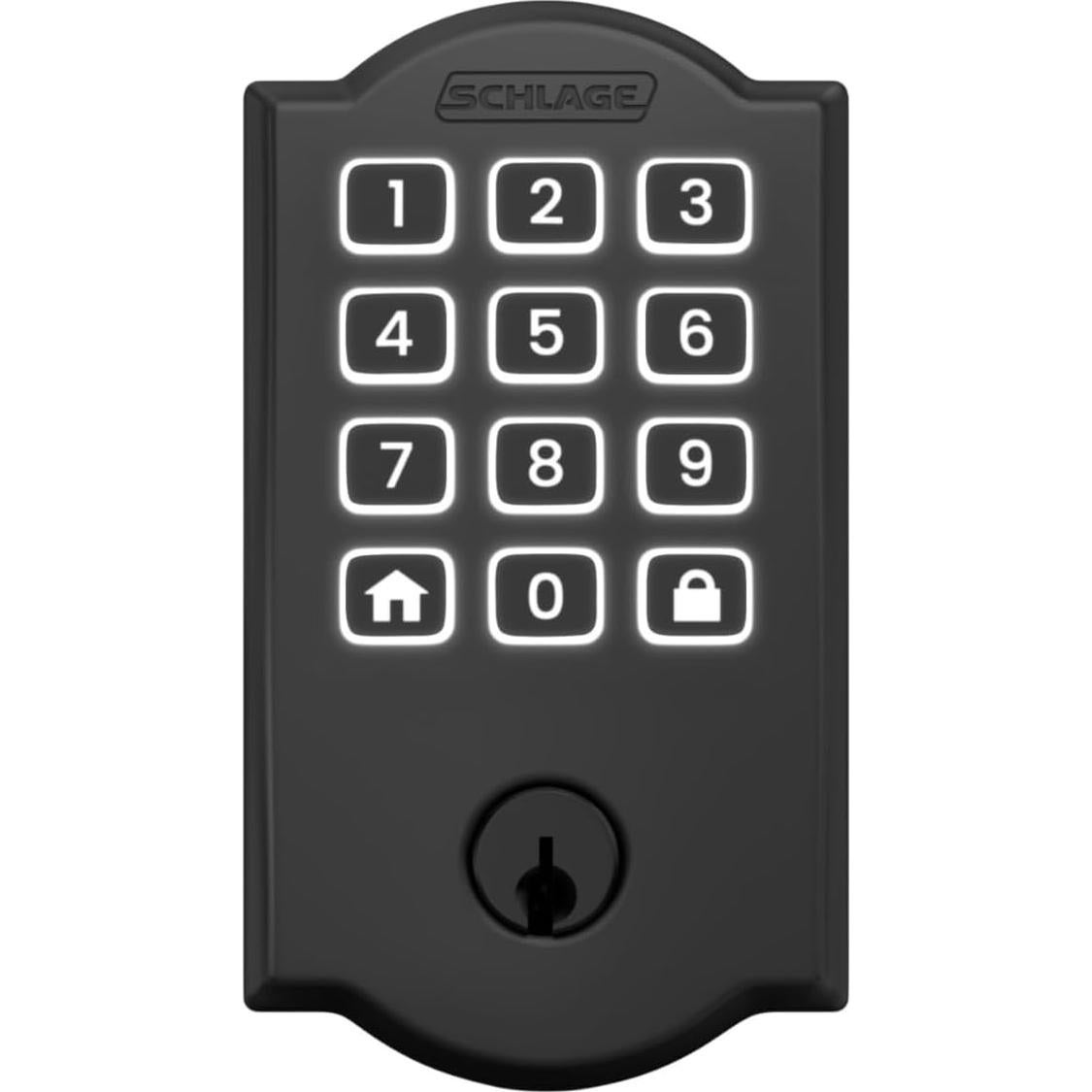 Cerradura Inteligente Schlage Arrive WiFi Camelot, Negro Mate