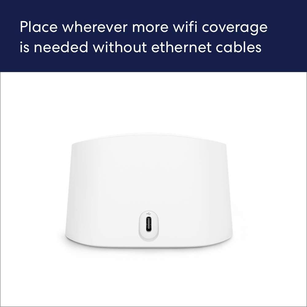Amazon eero 6 mesh wifi extender with 1-month free eero Plus (auto-renews) - Add up to 1,500 sq. ft. of Wi-Fi 6 coverage to your existing eero mesh wifi network