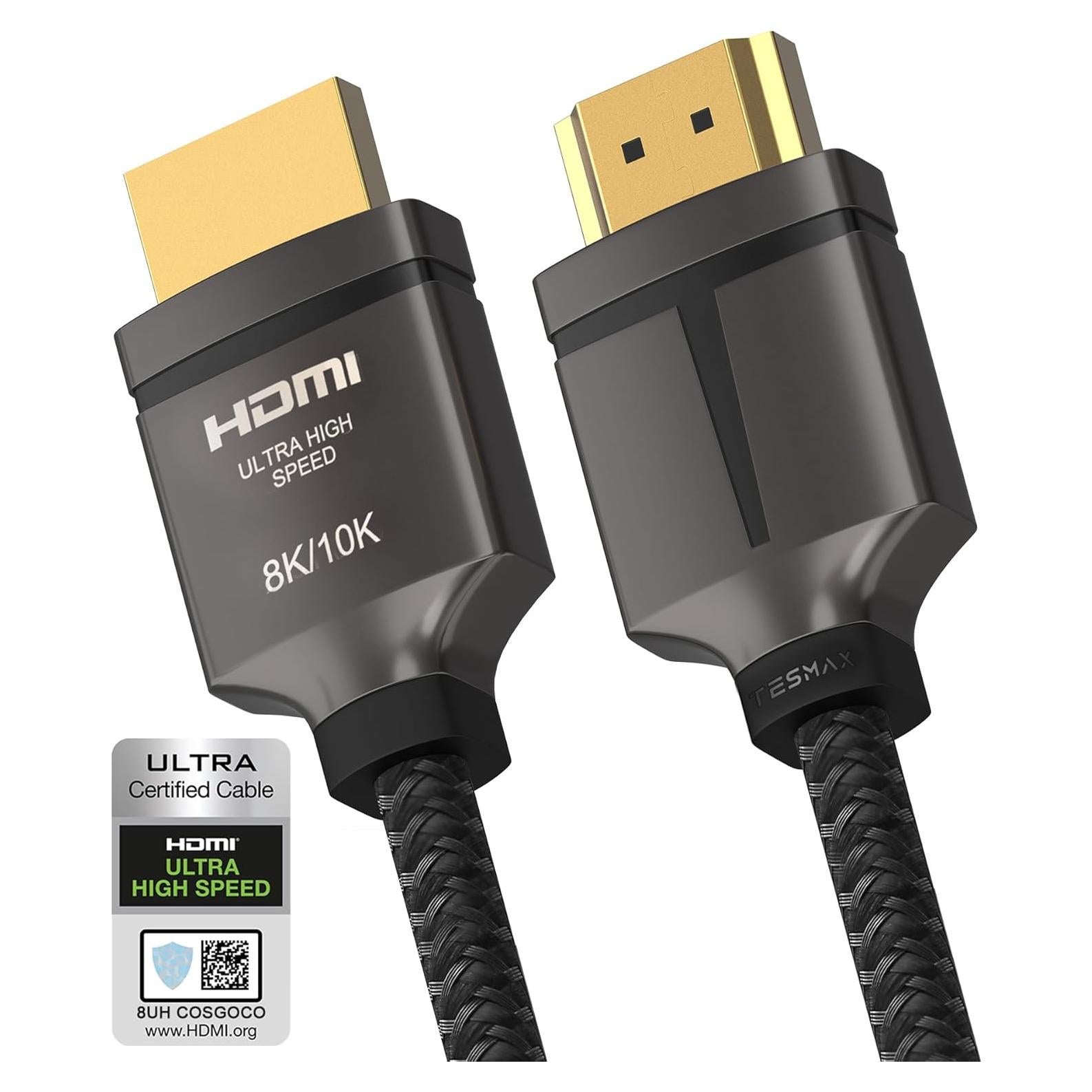 Cable HDMI 8K 48Gbps 2m Tesmax Ultra Alta Velocidad