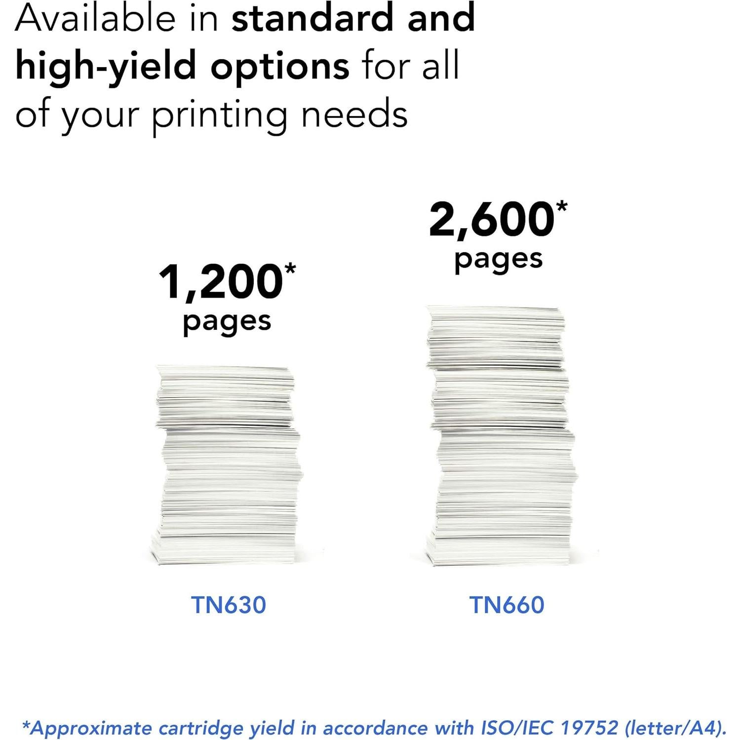 Cartucho de Tóner Negro Brother TN660 - 3 Paquetes Alto Rendimiento