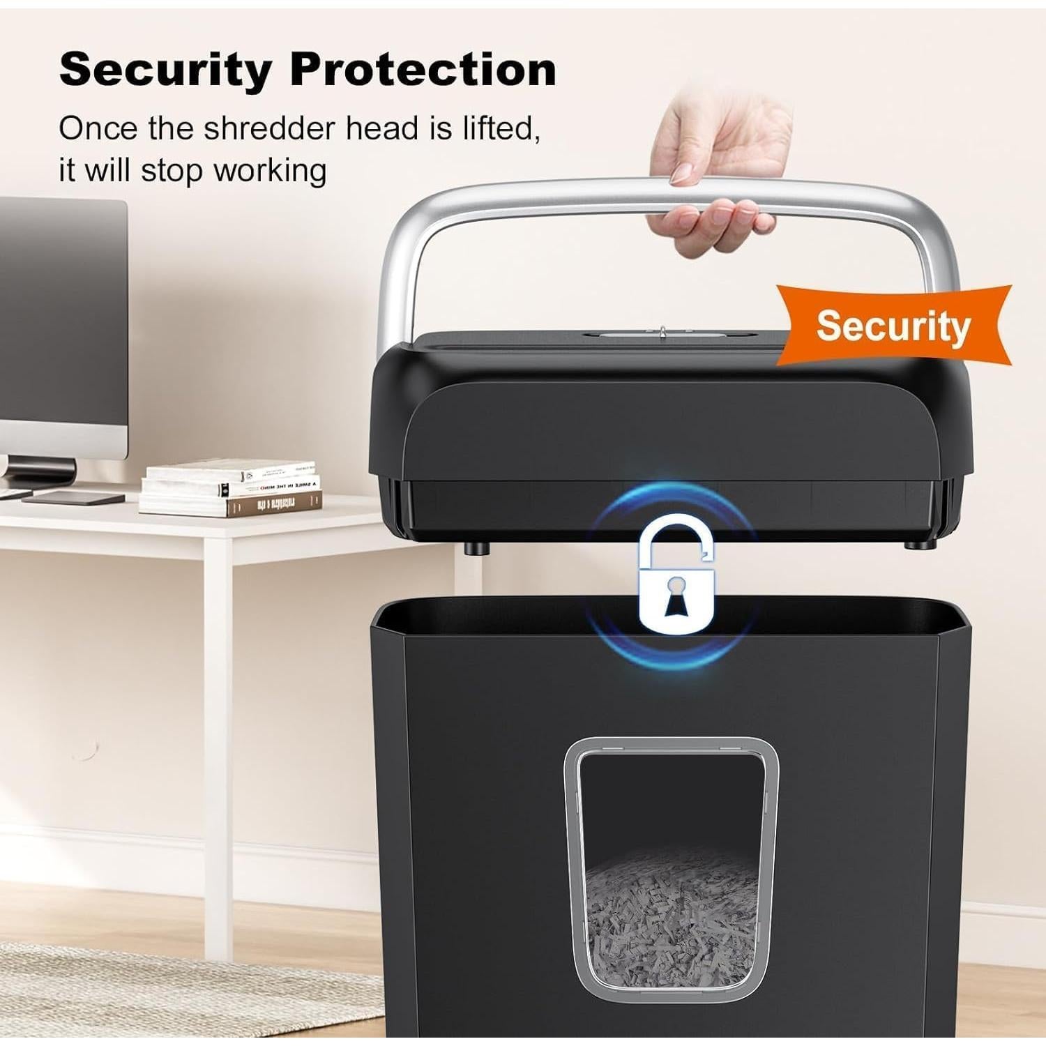 Destructora de Papel Bonsaii C237-B Corte Cruzado 6 Hojas