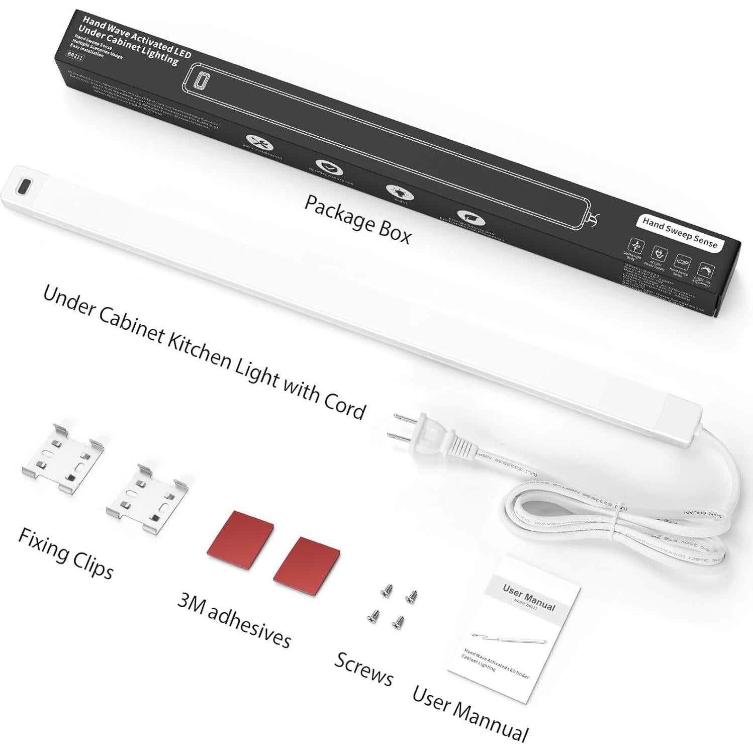Luz Bajo Gabinete MYPLUS 40.64 cm LED 3000K Regulable
