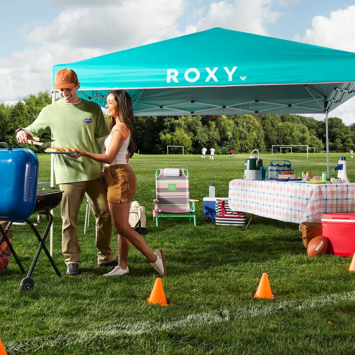 Carpa Plegable Roxy 10x10 UPF 50+ Verde Azulado Resistente