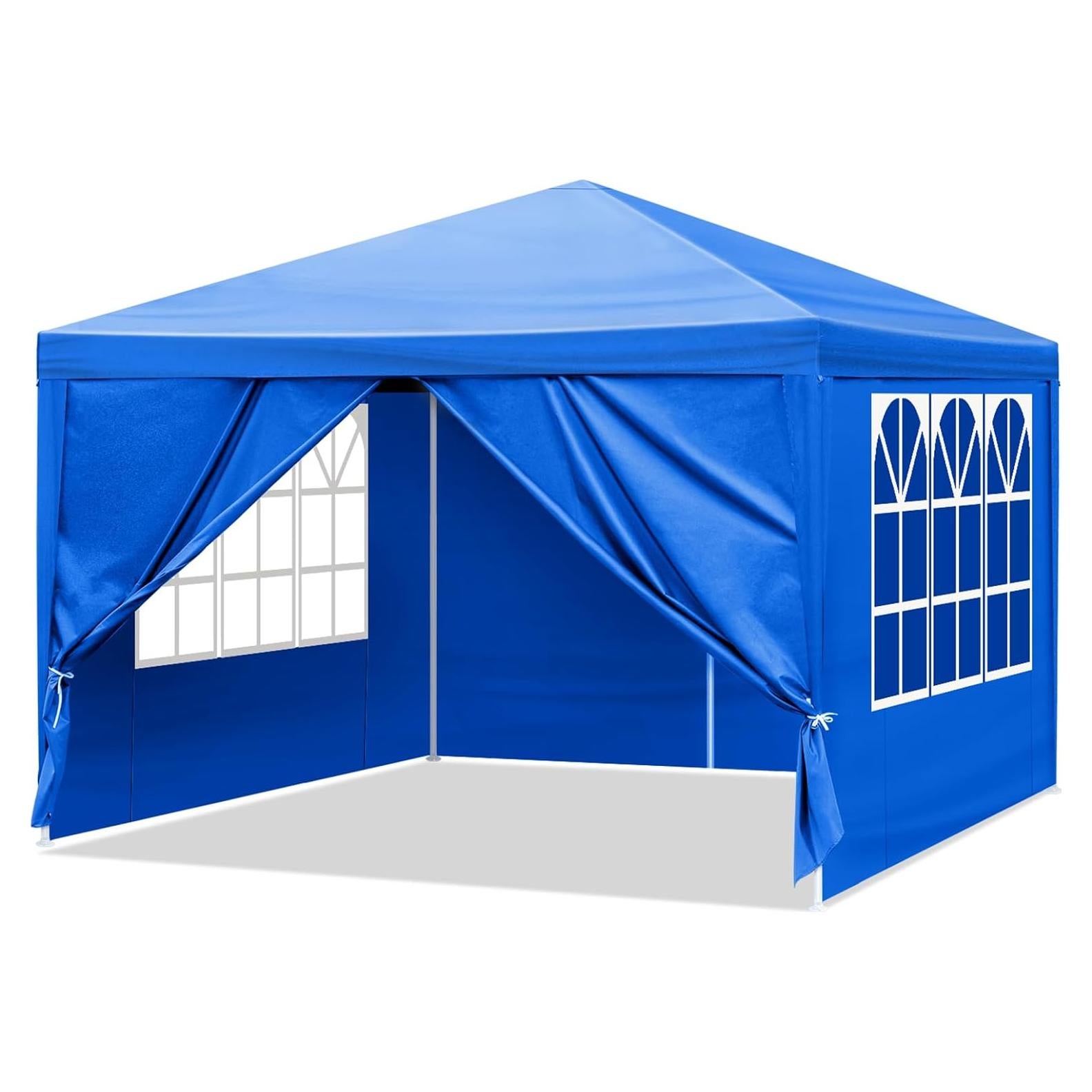 Carpa de Fiesta UDeuxff 10x10m Impermeable con 4 Paredes