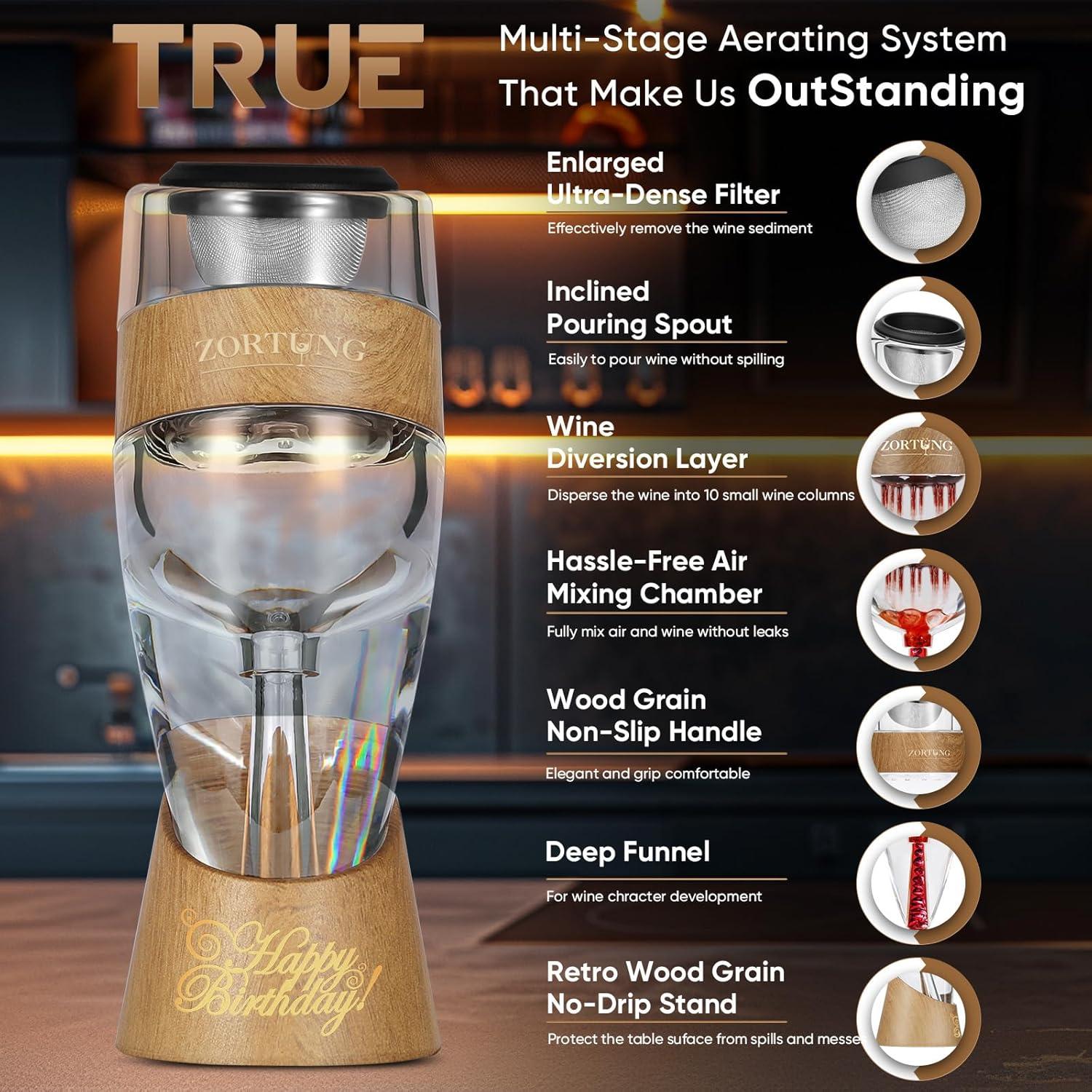 Aguijón de Vino Premium ZORTUNG - Edición Cumpleaños