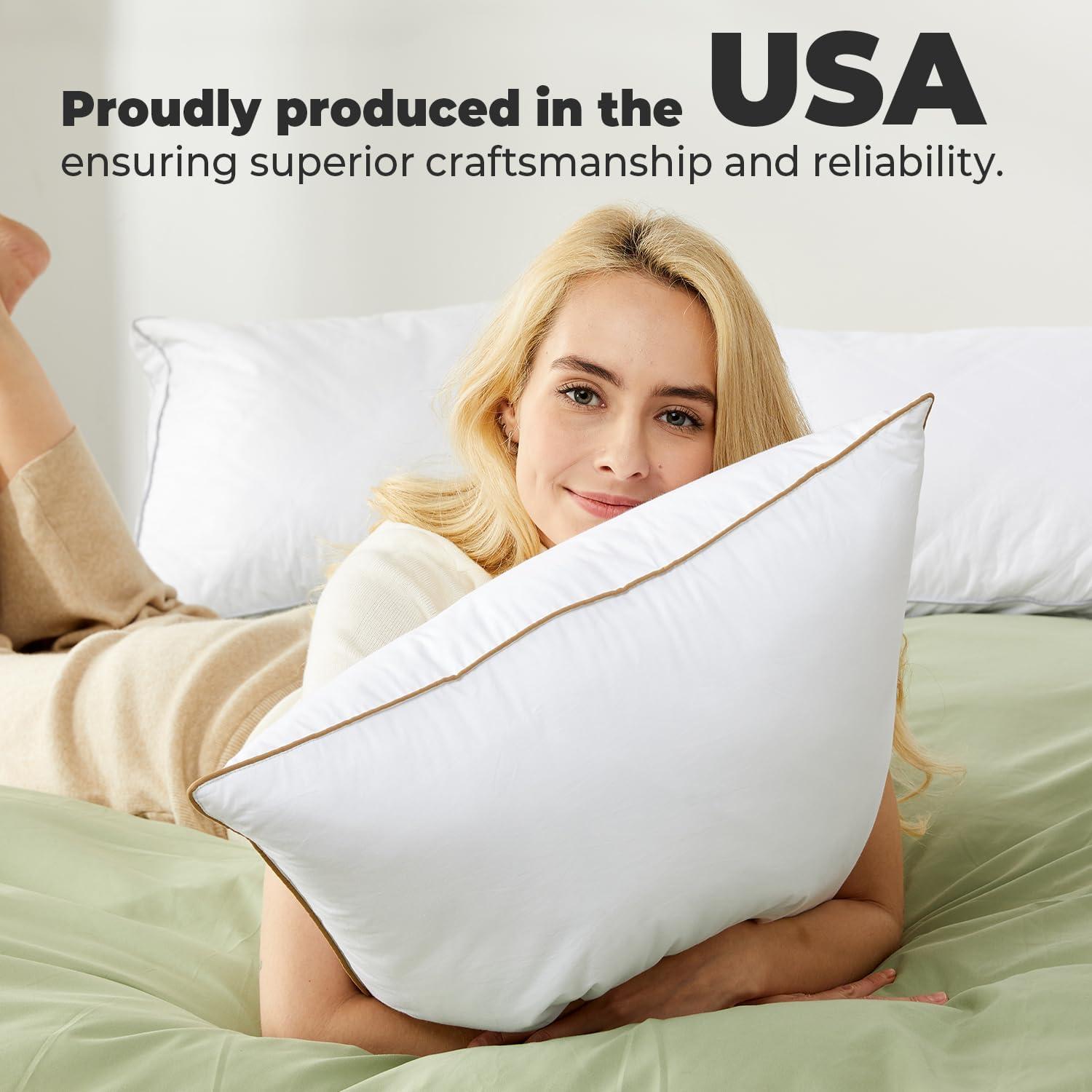 Almohadas de Plumas Dreamhood Estándar 50x66 cm Juego de 2