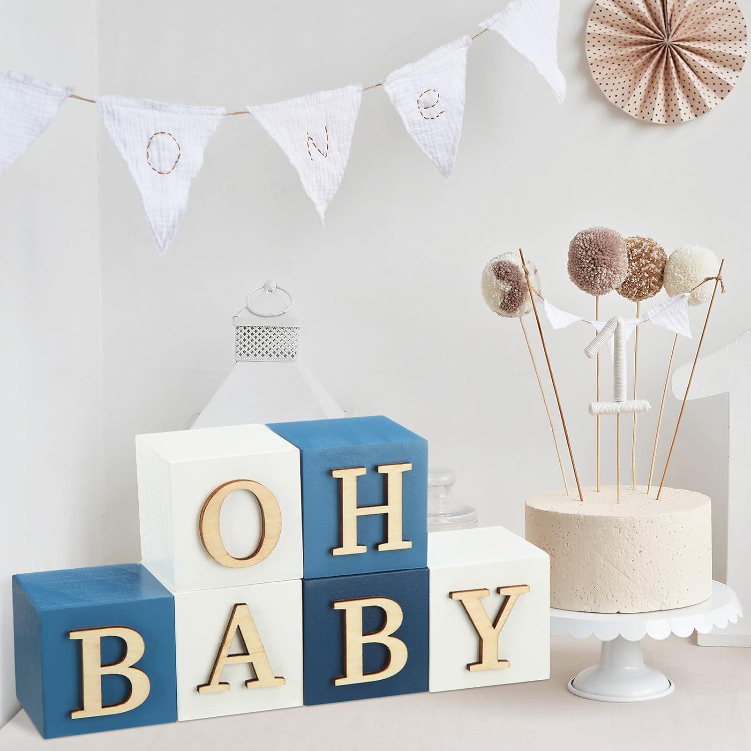 Bloques de Letras de Madera Personalizados Kigley - 8 Piezas