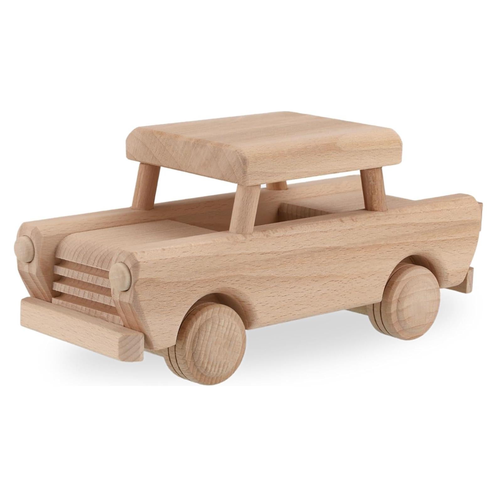 Coche de Madera DIY VESPLO Trabant Pintable 22.86x8.89cm