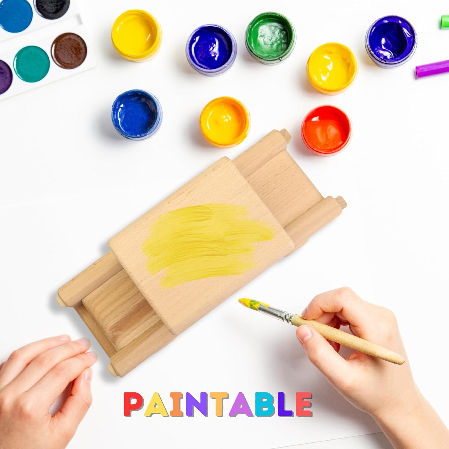 Coche de Madera DIY VESPLO Trabant Pintable 22.86x8.89cm