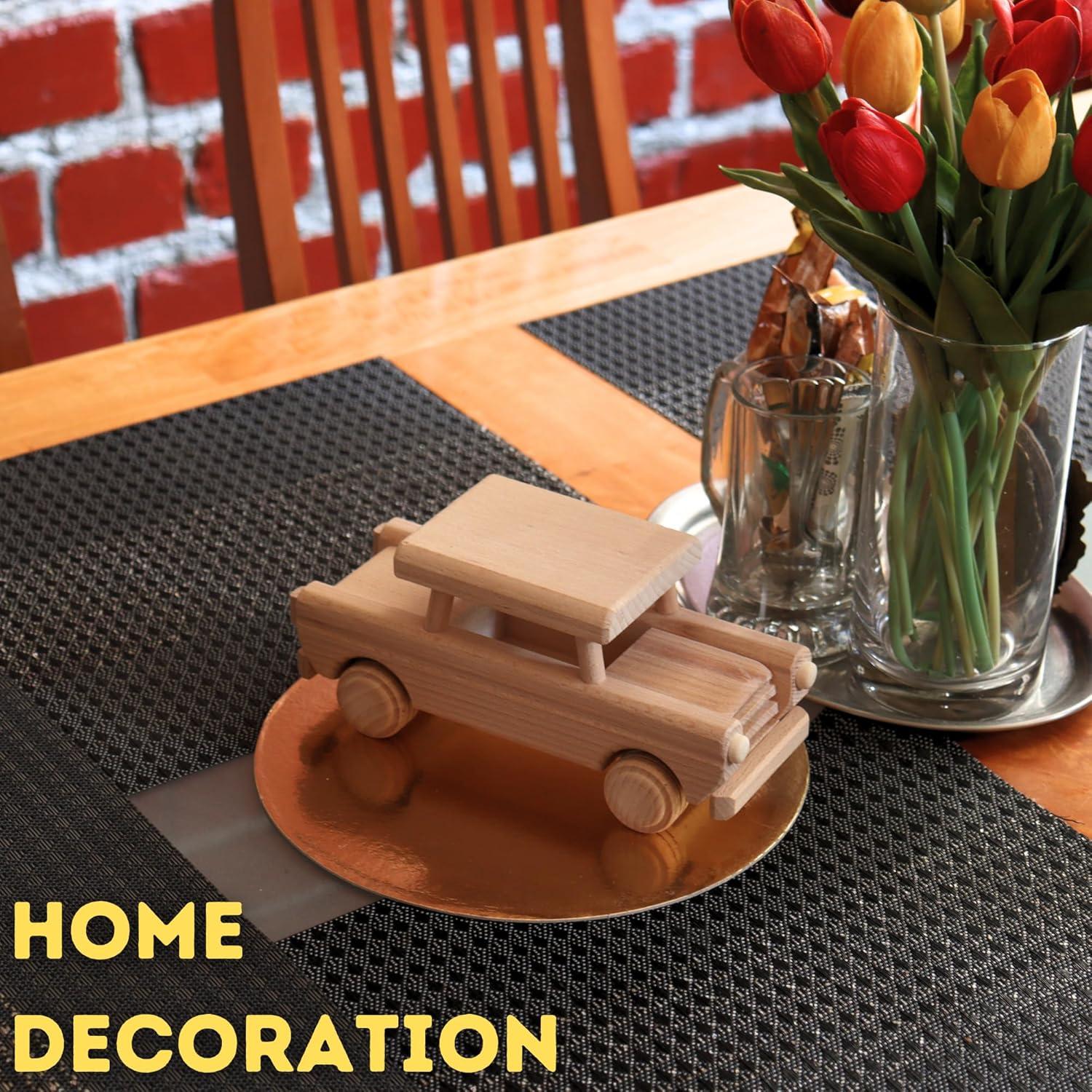 Coche de Madera DIY VESPLO Trabant Pintable 22.86x8.89cm